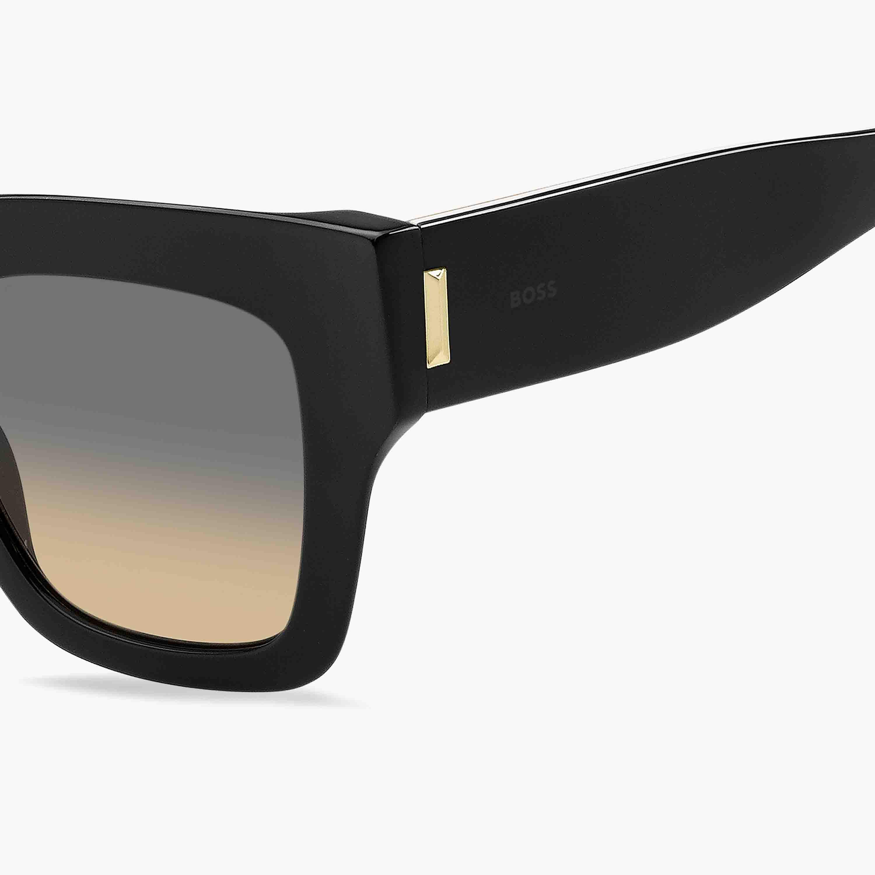 Hugo Boss Women's UV Protected Grey Brown Double Shade Lens 51 mm Square Sunglasses | 204979-women-sunglasses-image-4