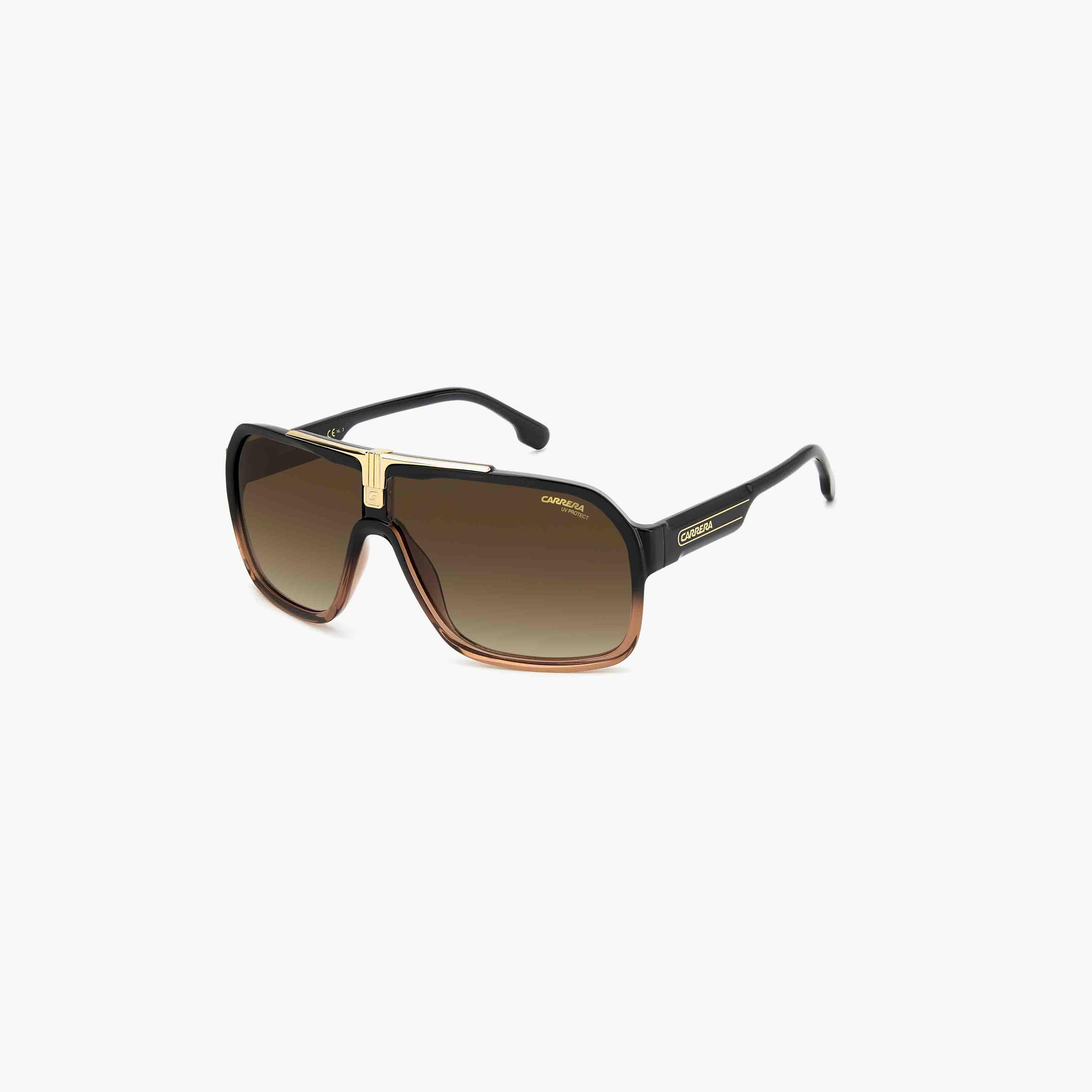 CARRERA 1014/S-نظارة شمسية ذو نافيجيتور من كاريرا للرجال بعدسات متدرجة بنية محمية من الأشعة فوق البنفسجية 64 مم-men-sunglasses-image-1