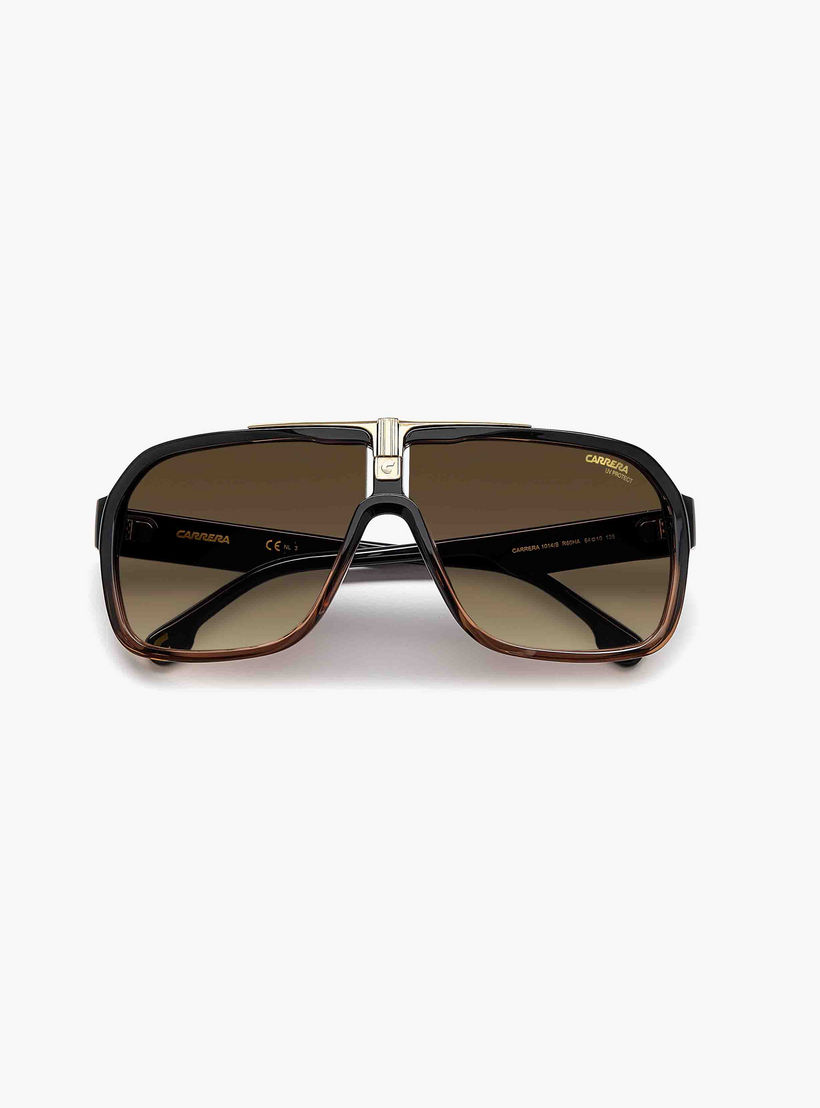 Carrera Men UV Protected Brown Gradient Lens 64 mm Navigator Sunglasses - CARRERA 1014/S-men-sunglasses-image-5