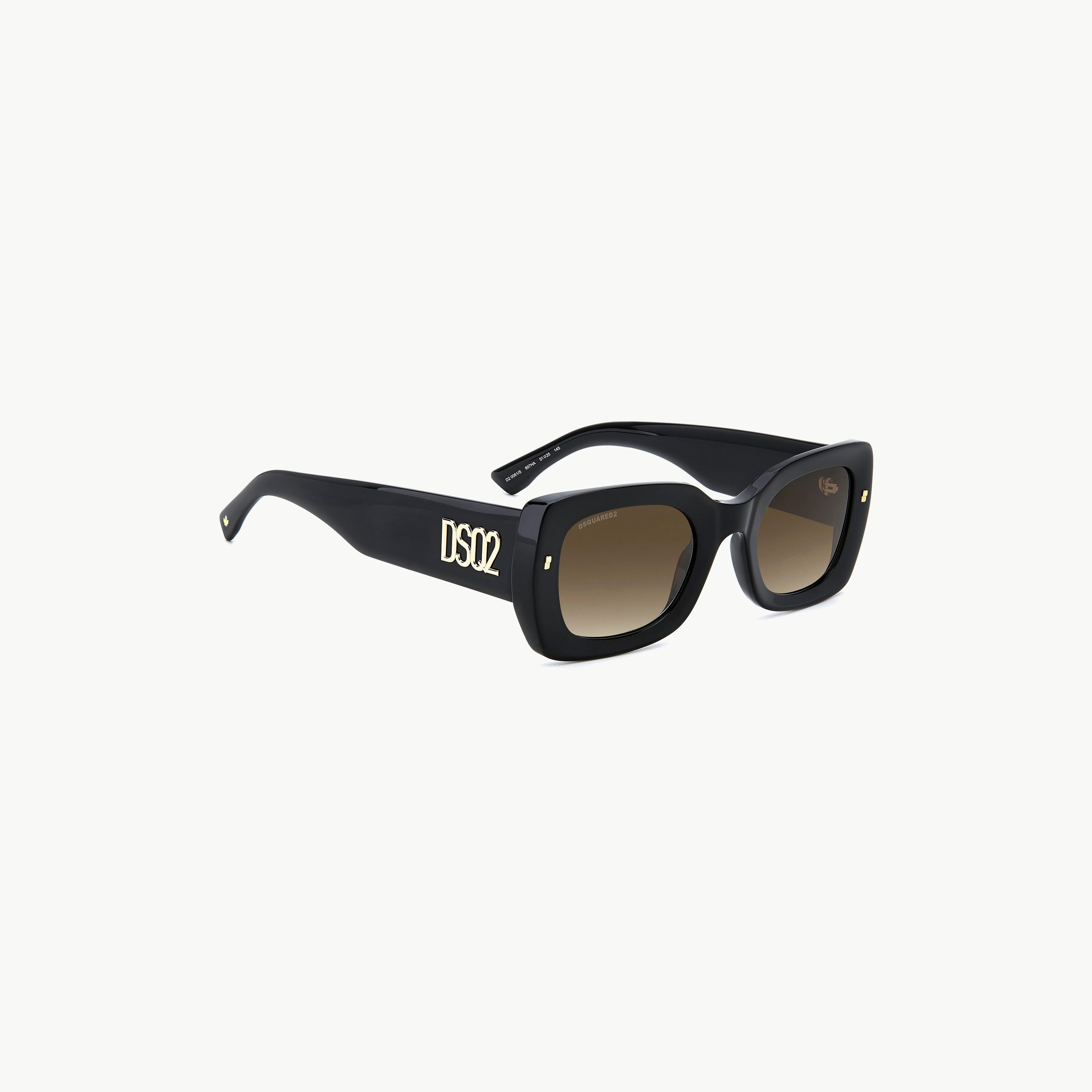Dsquared2 Men UV Protected Brown Gradient Lens 51 mm Rectangle Sunglasses - D2 0061/S-men-sunglasses-image-2