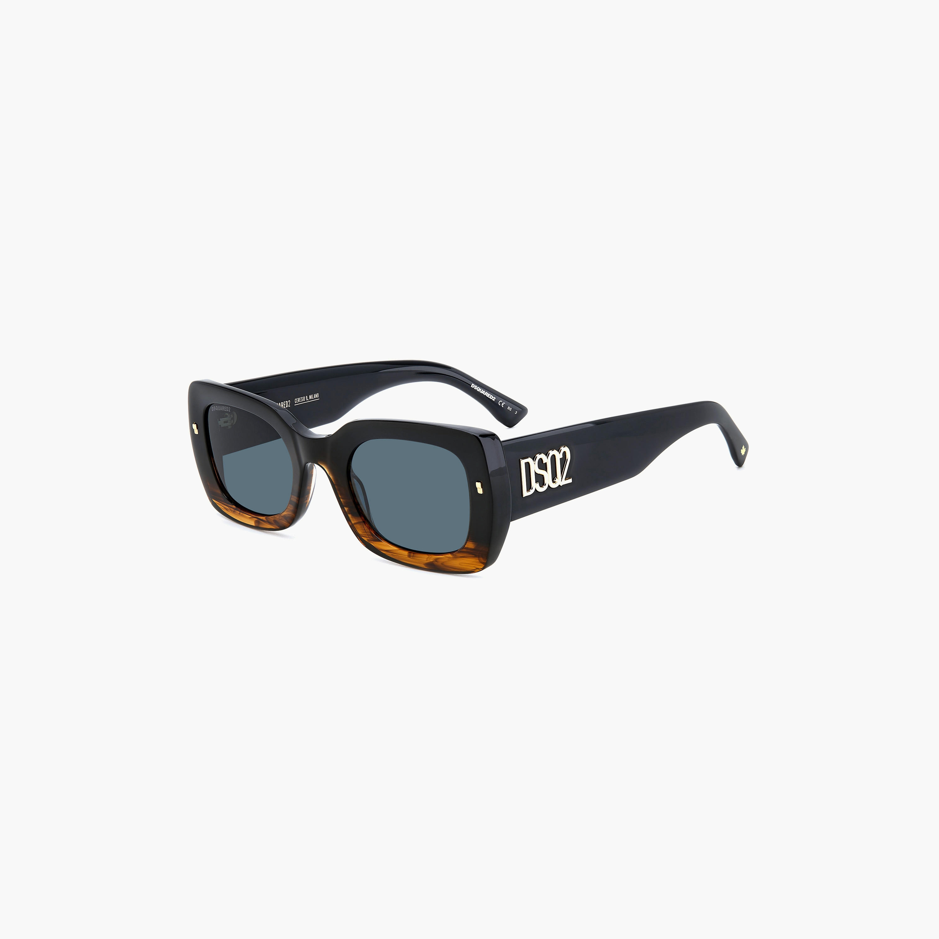 Dsquared2 Men UV Protected Brown Gradient Lens 51 mm Rectangle Sunglasses - D2 0061/S-men-sunglasses-image-7