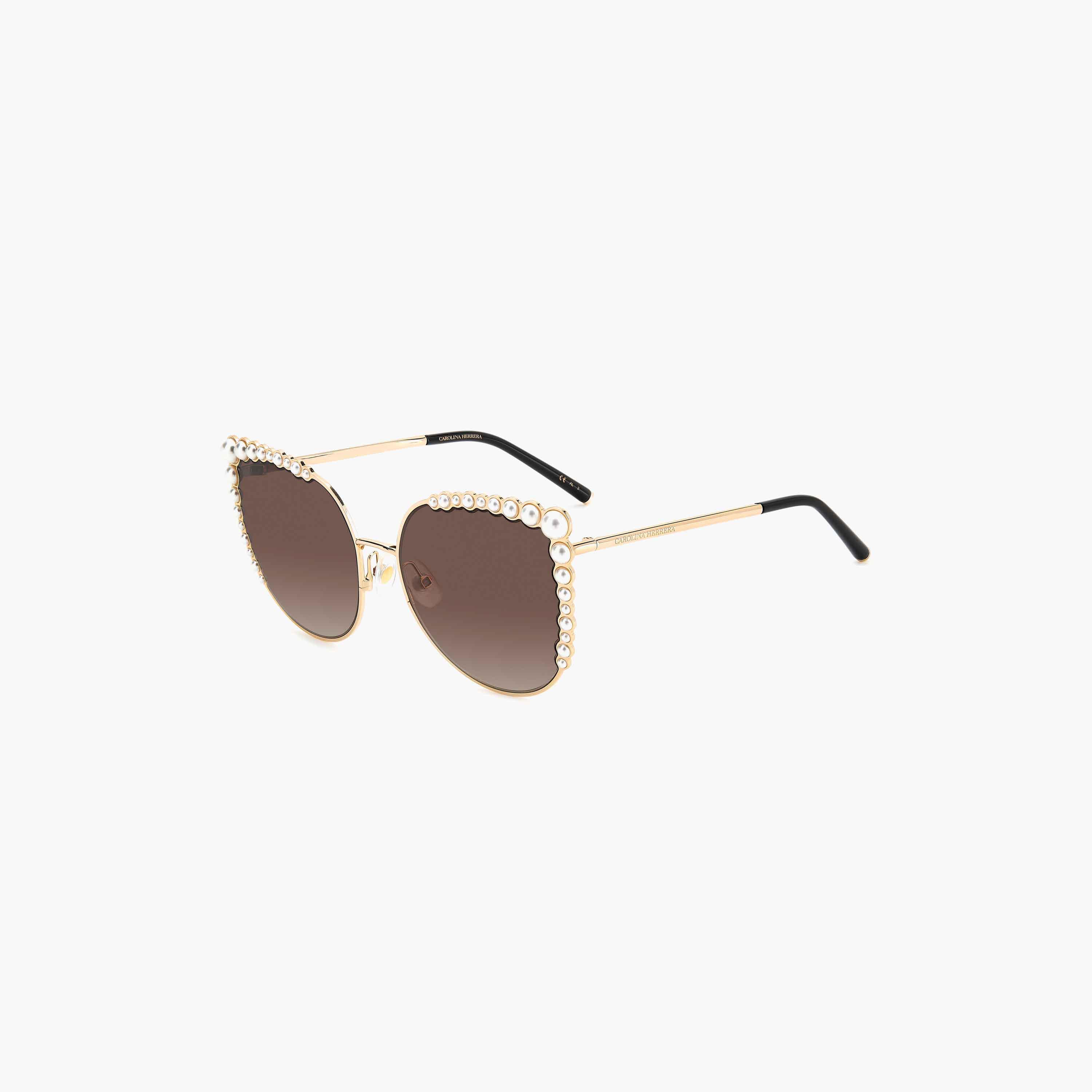 Carolina Herrera Women UV Protected Brown Gradient Lens 58 mm Cat Eye Sunglasses - HER 0076/S-women-sunglasses-image-1