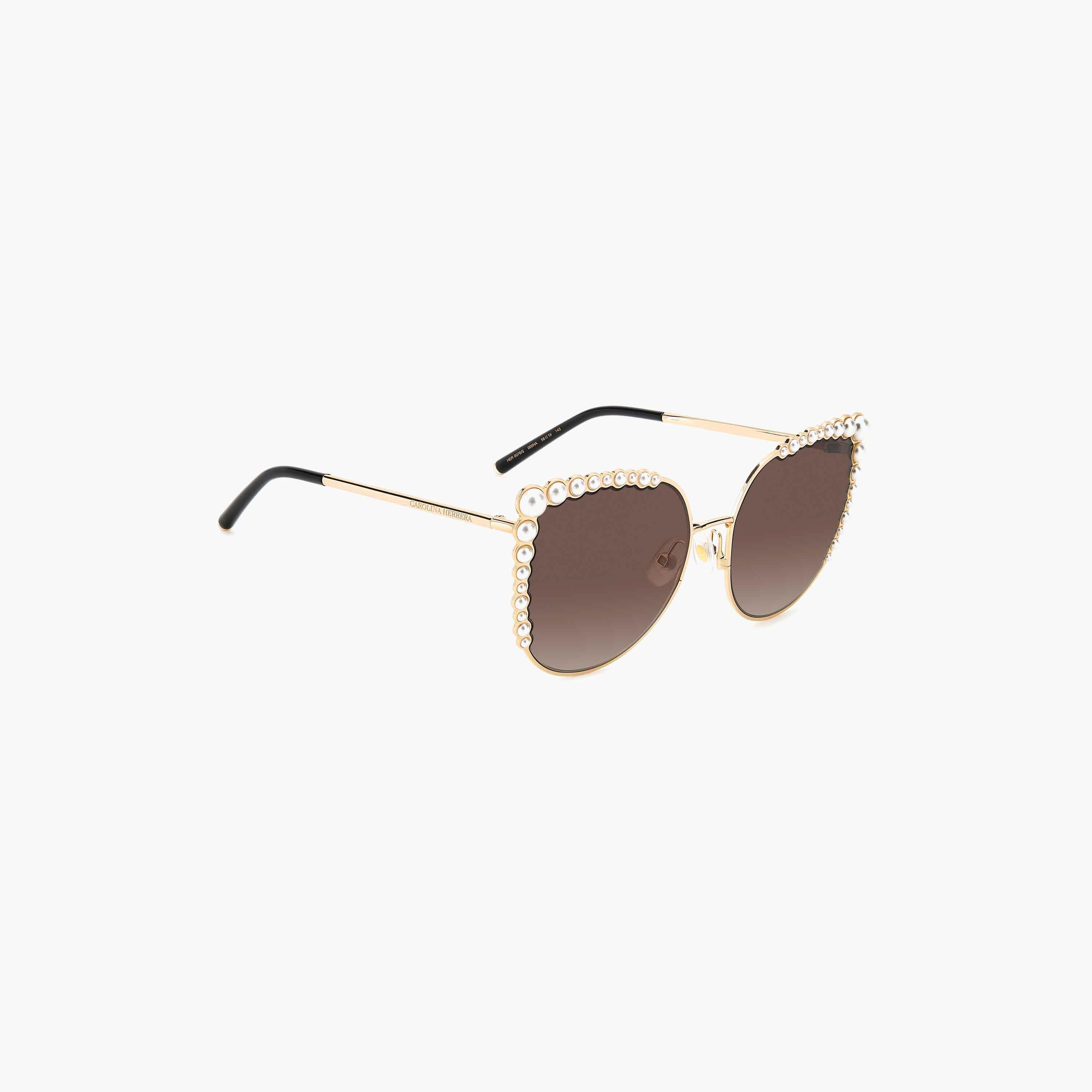Carolina Herrera Women UV Protected Brown Gradient Lens 58 mm Cat Eye Sunglasses - HER 0076/S-women-sunglasses-image-2
