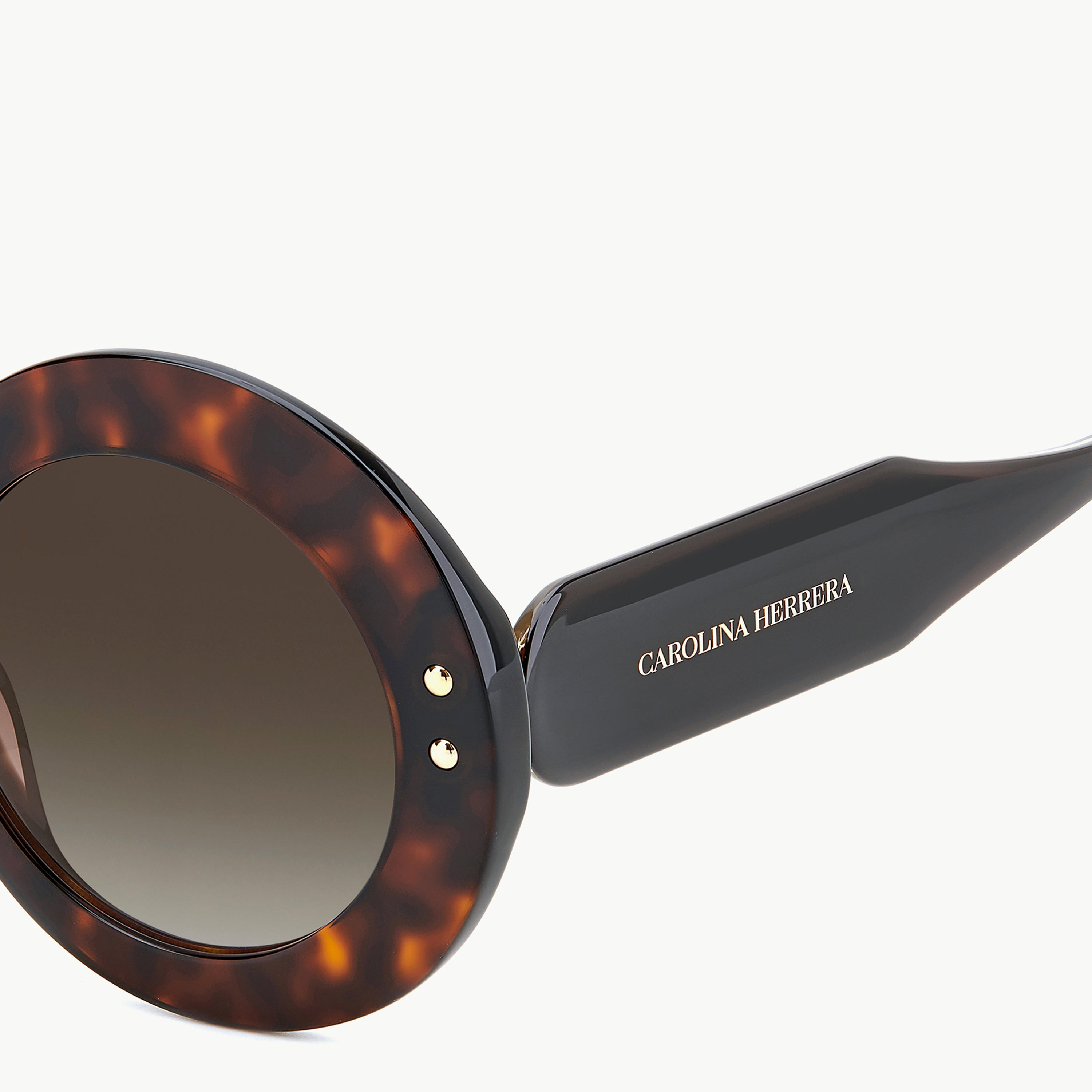 Carolina Herrera Women UV Protected Brown Gradient Lens 52 mm Round Sunglasses - HER 0081/S-women-sunglasses-image-4