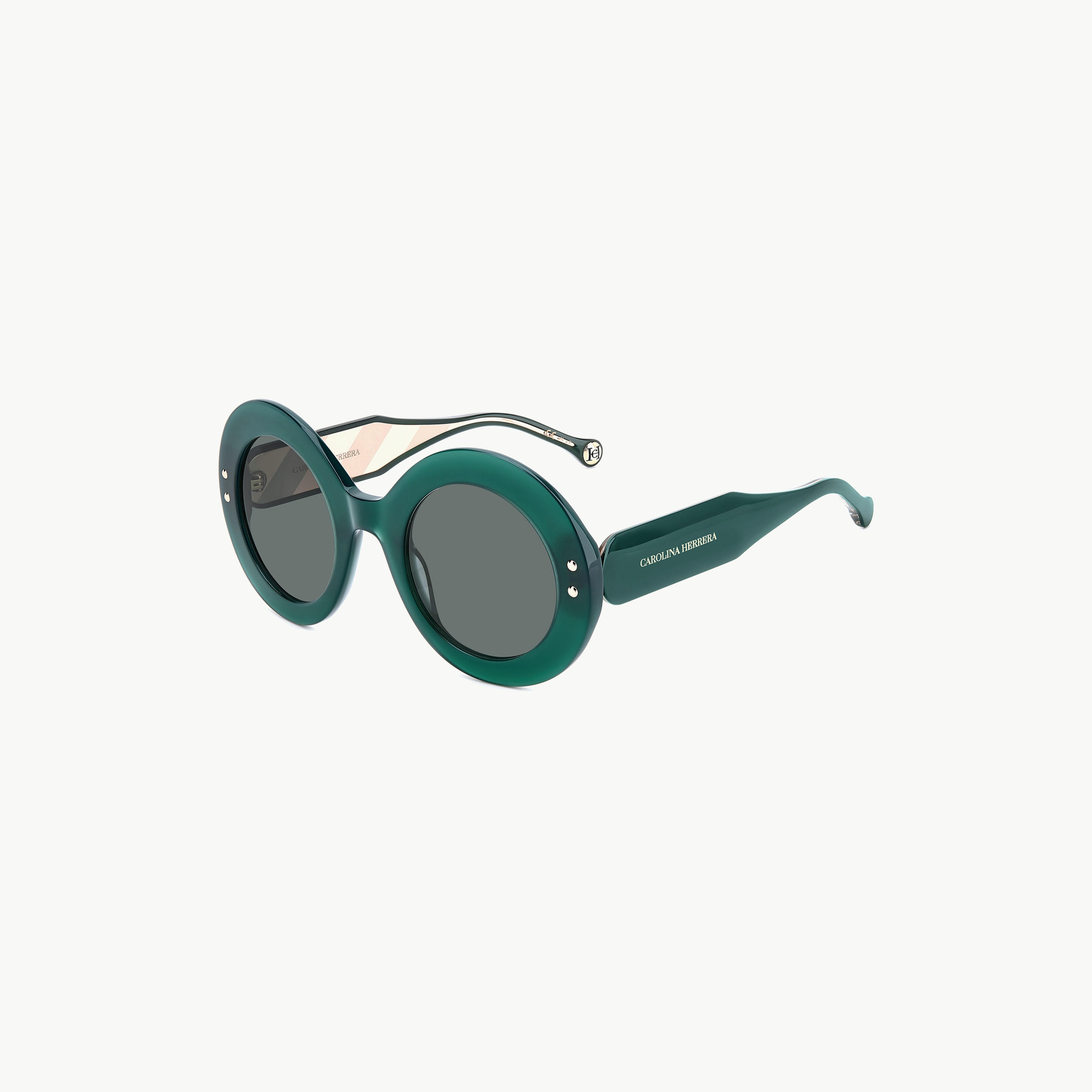 Carolina Herrera Women UV Protected Brown Gradient Lens 52 mm Round Sunglasses - HER 0081/S-women-sunglasses-image-6