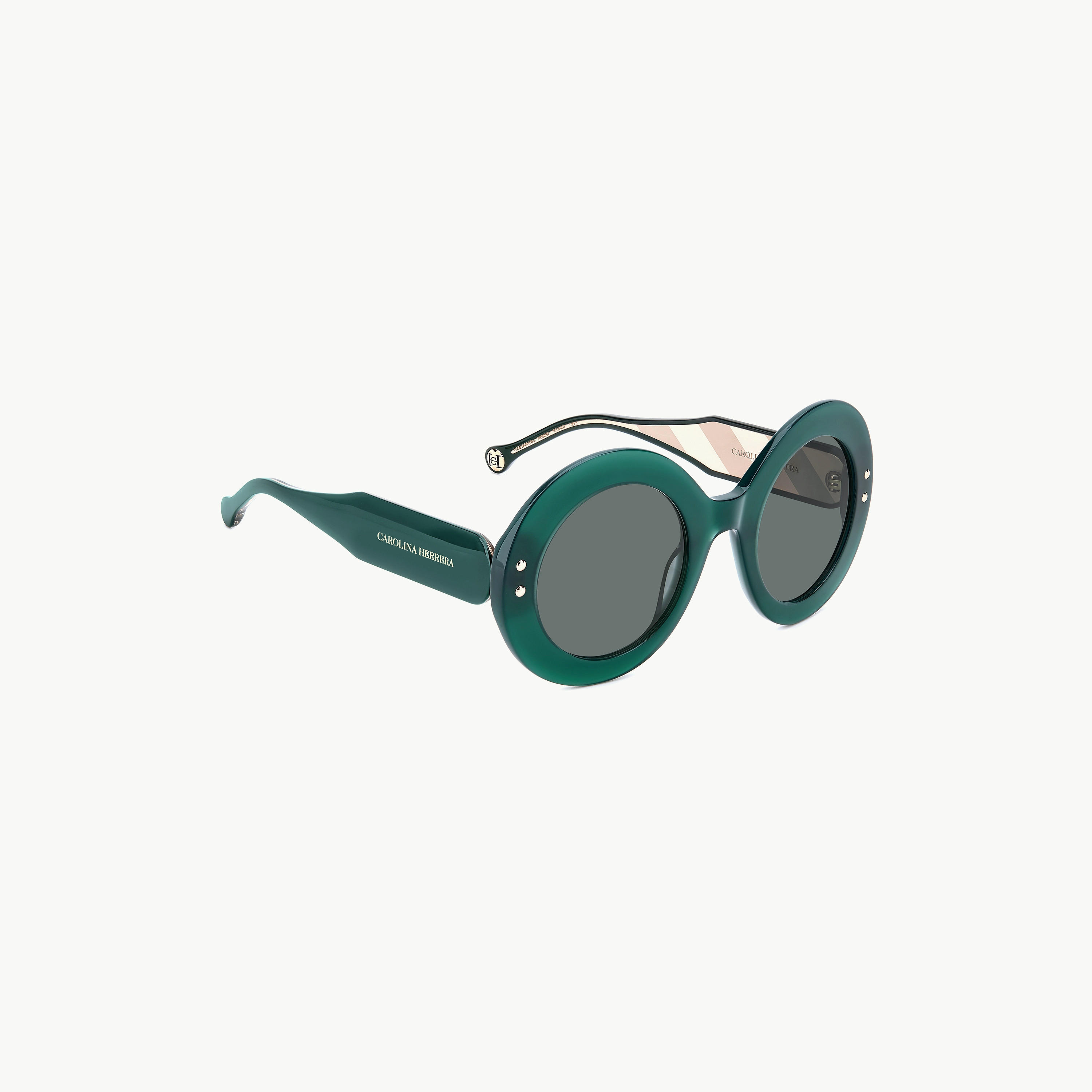 Carolina Herrera Women UV Protected Brown Gradient Lens 52 mm Round Sunglasses - HER 0081/S-women-sunglasses-image-7