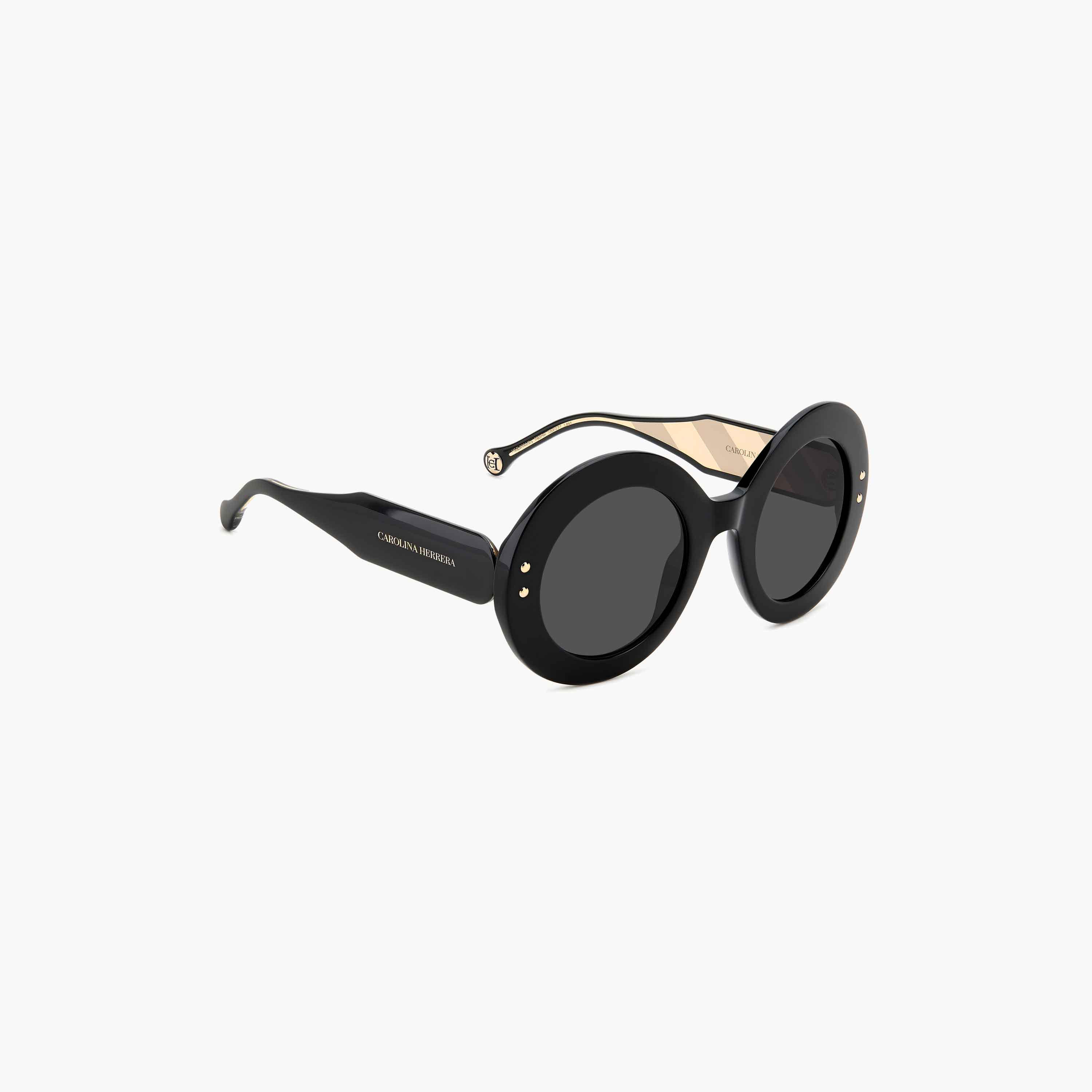 Carolina Herrera Women UV Protected Brown Gradient Lens 52 mm Round Sunglasses - HER 0081/S-women-sunglasses-image-2