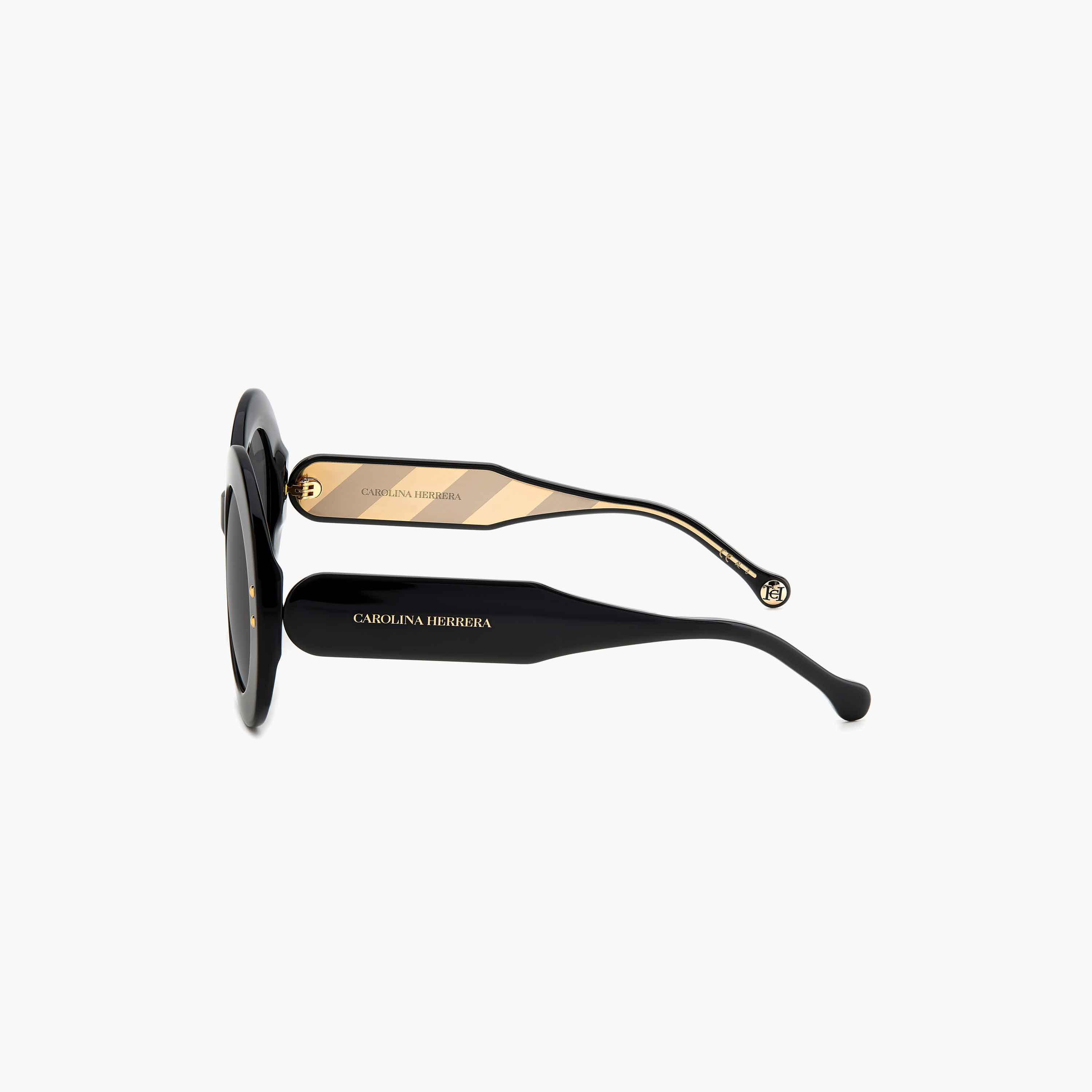 Carolina Herrera Women UV Protected Brown Gradient Lens 52 mm Round Sunglasses - HER 0081/S-women-sunglasses-image-5