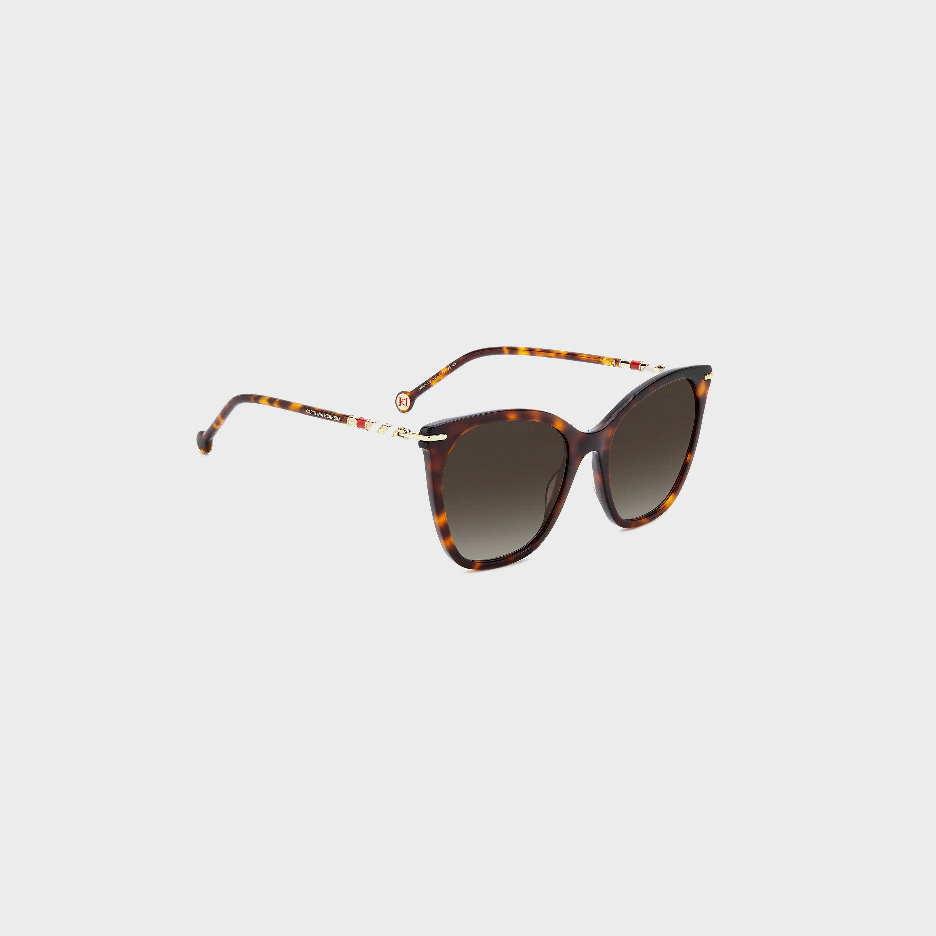 Carolina Herrera Women's UV Protected Brown Shaded Lens 56 mm Cat Eye Sunglasses | 205508-women-sunglasses-image-3