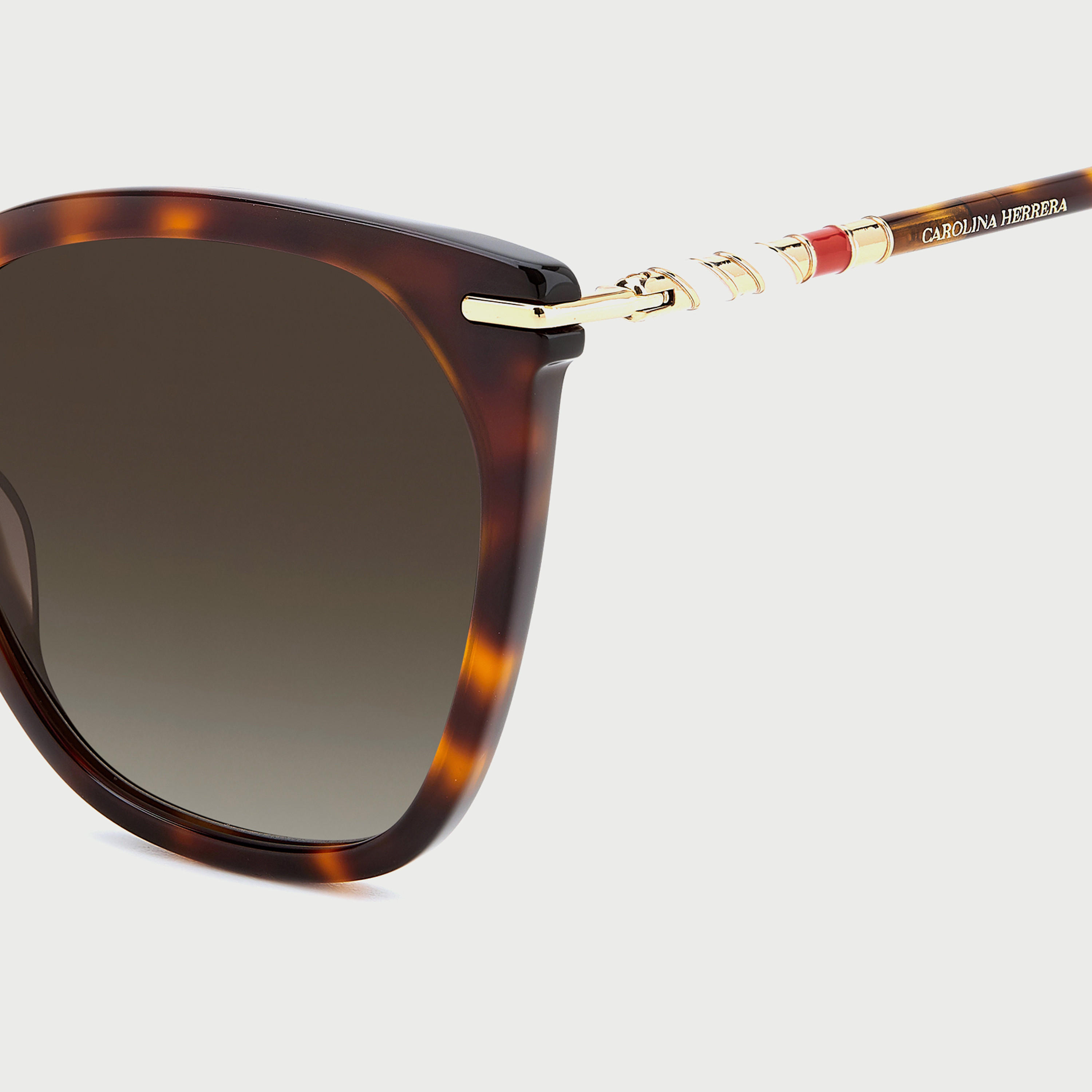 Carolina Herrera Women's UV Protected Brown Shaded Lens 56 mm Cat Eye Sunglasses | 205508-women-sunglasses-image-5