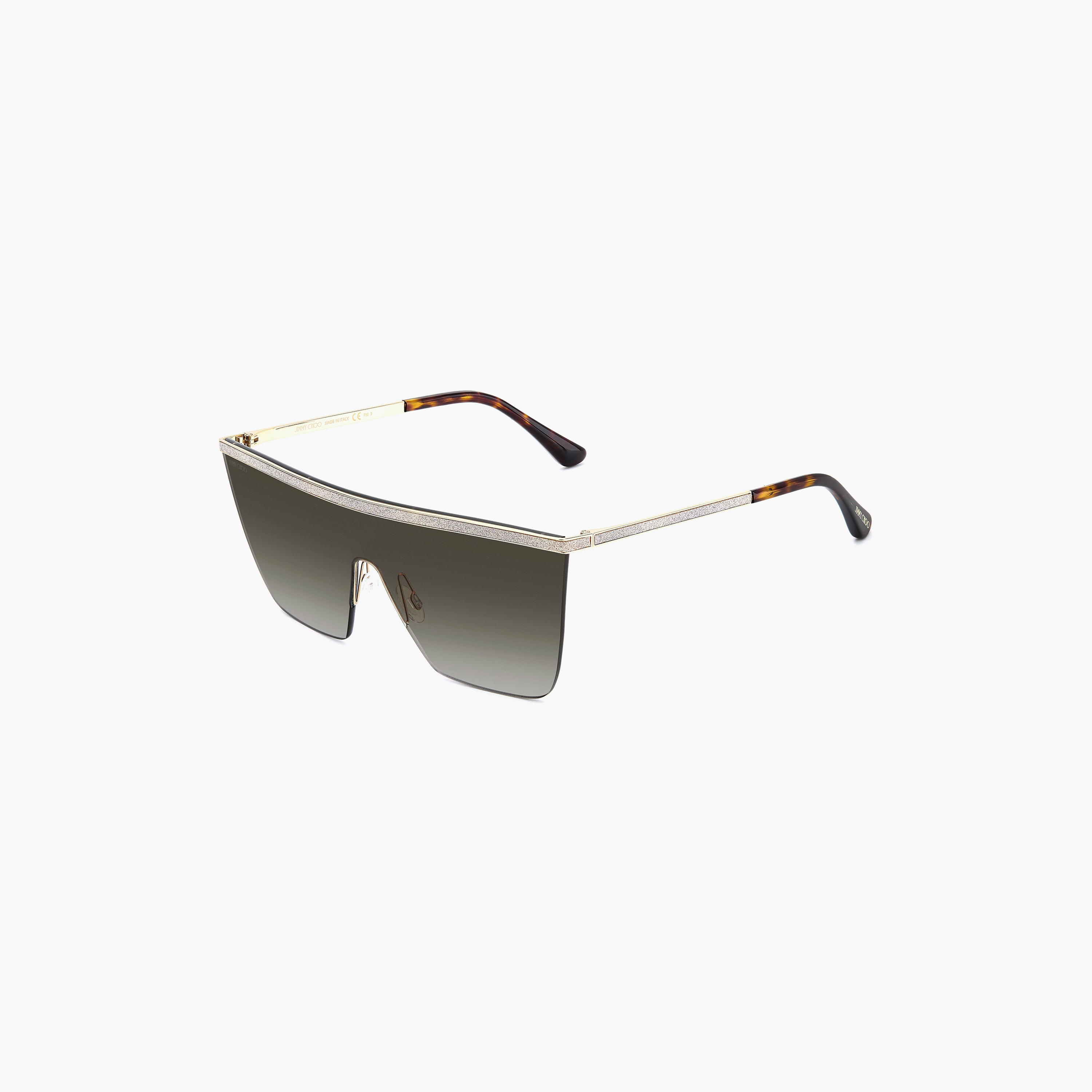 Jimmy Choo Women UV Protected Brown Gradient Lens 99 mm Shield Sunglasses - LEAH/S-women-sunglasses-image-1