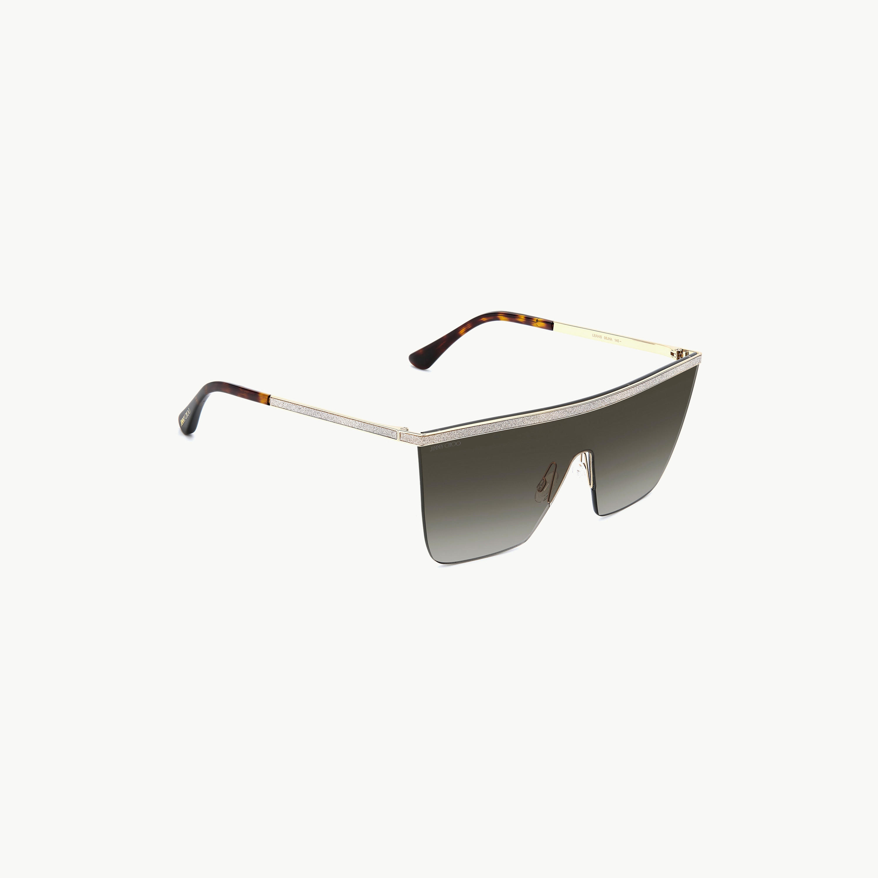 Jimmy Choo Women UV Protected Brown Gradient Lens 99 mm Shield Sunglasses - LEAH/S-women-sunglasses-image-2