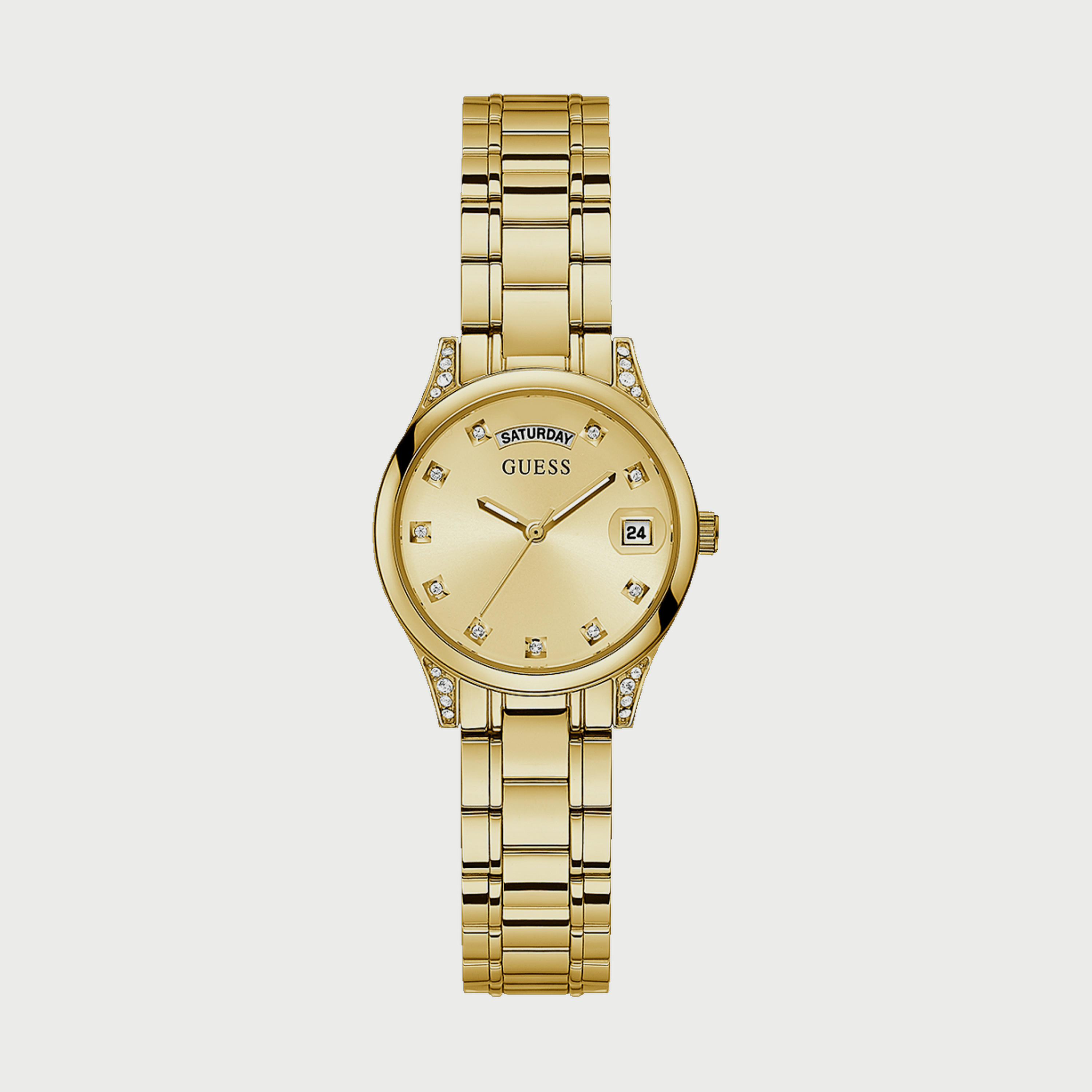 Guess Gold Analog Stainless Steel Strap Watch - GW0385L2 | 31 MM-women-watchesandjewellery-watches-image-1