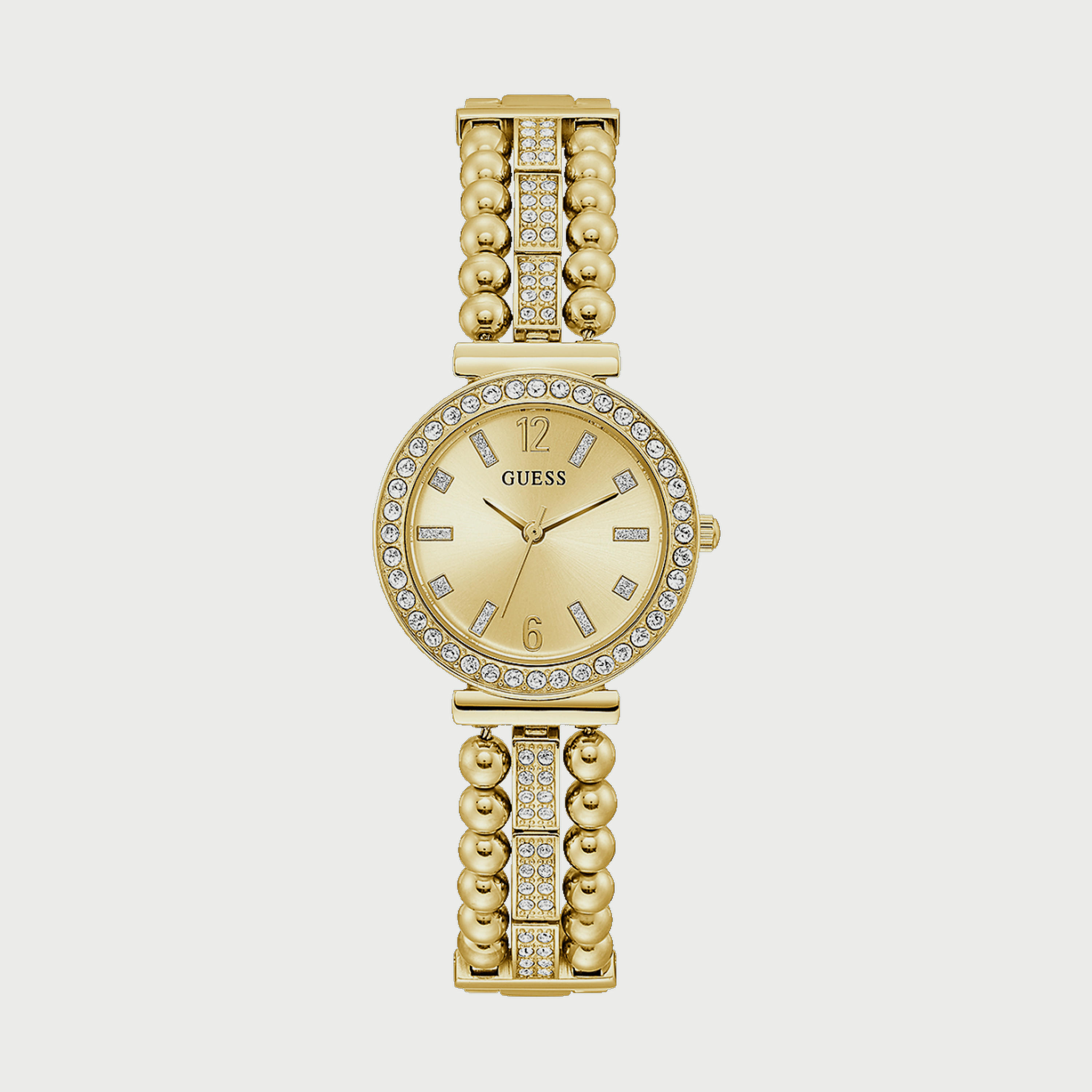 Guess Gold Analog Stainless Steel Strap Watch - GW0401L2 | 30 MM-women-watchesandjewellery-watches-image-1