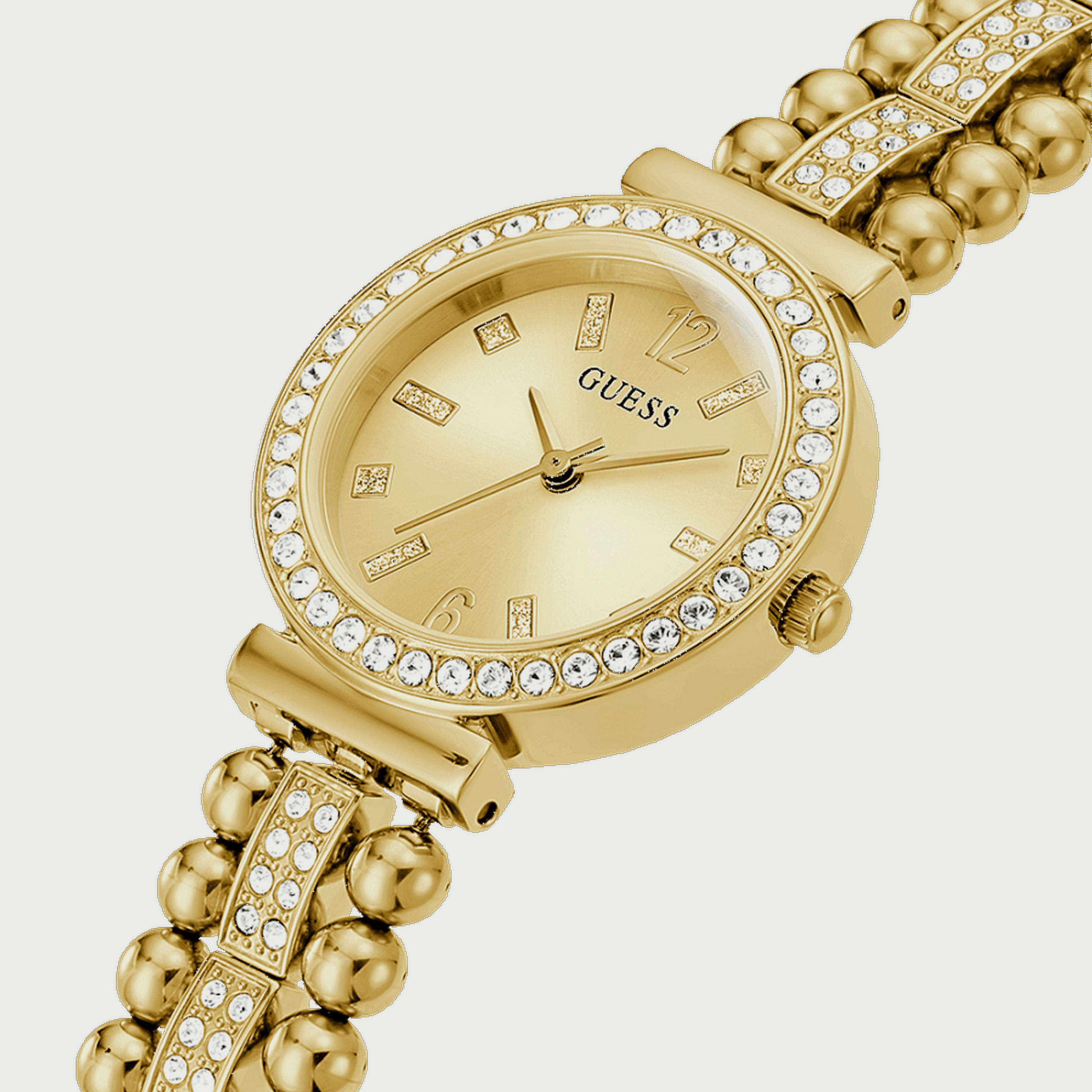 Guess Gold Analog Stainless Steel Strap Watch - GW0401L2 | 30 MM-women-watchesandjewellery-watches-image-2