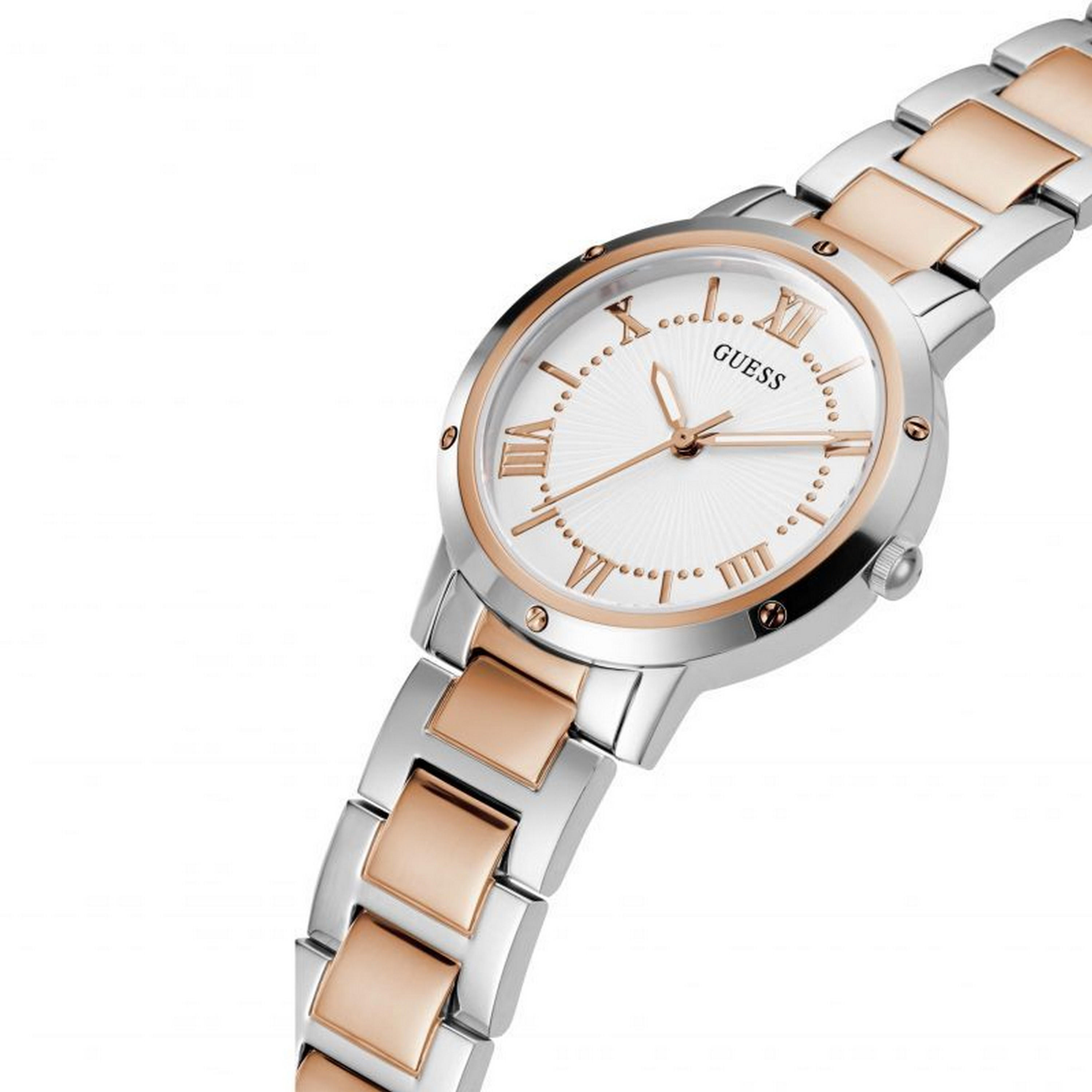 Guess Silver & Rose Gold Analog Stainless Steel Strap Watch - GW0404L3-women-watchesandjewellery-watches-image-2