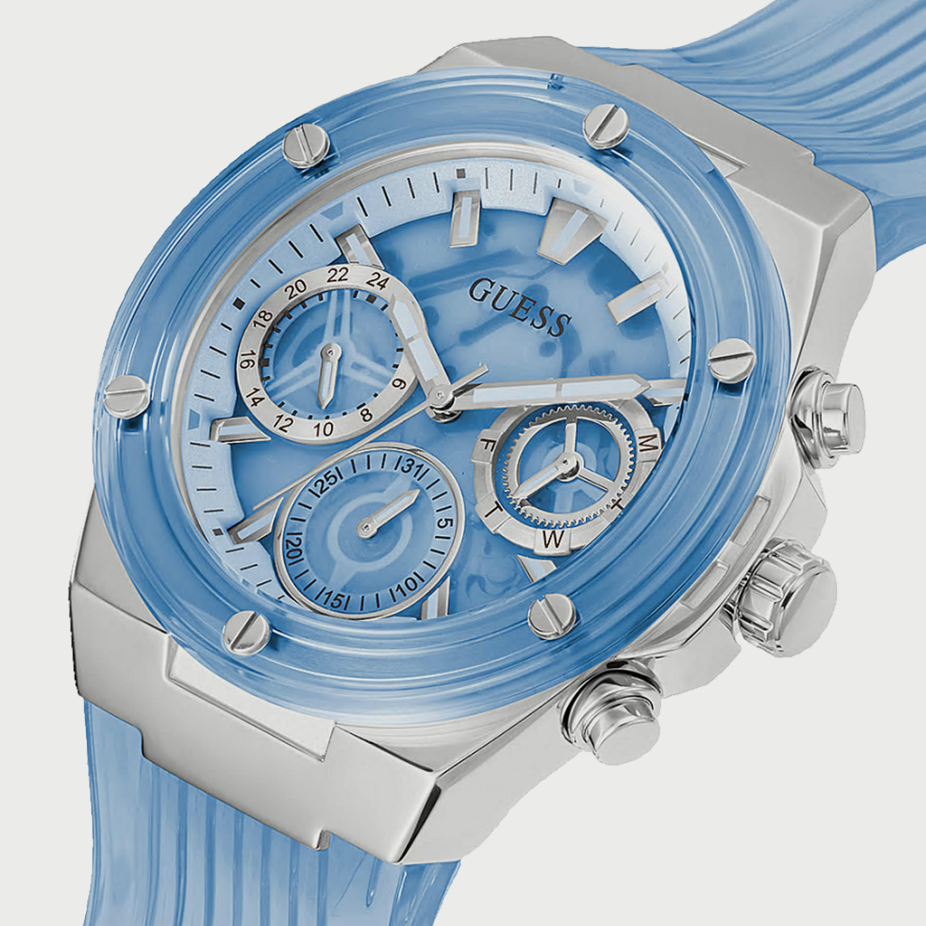  GW0409L1 ساعة يد كرونوغراف للنساء بسوار سليكون الأزرق من جيس -women-watchesandjewellery-watches-image-2
