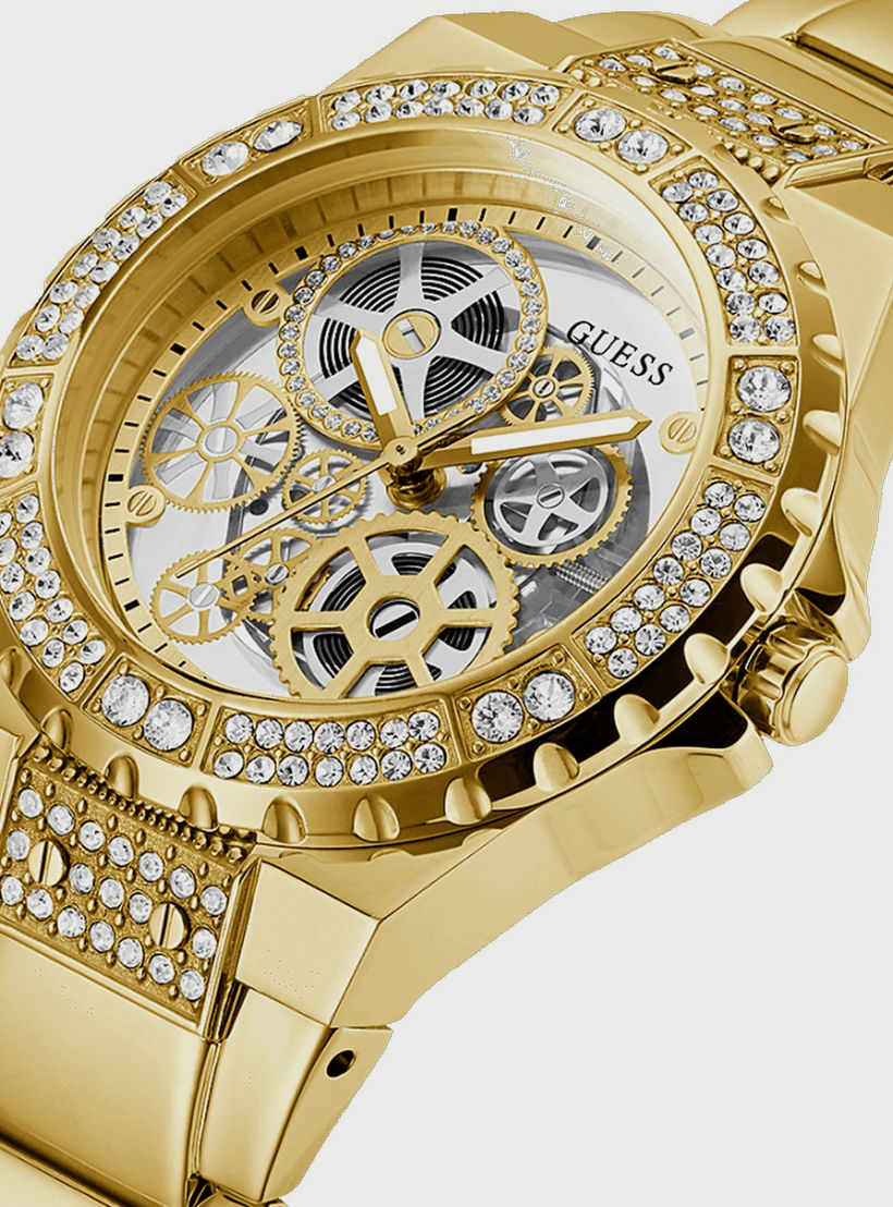 Guess Women's Gold Automatic Stainless Steel Strap Watch GW0302L2 | 39 MM-women-watchesandjewellery-watches-image-2