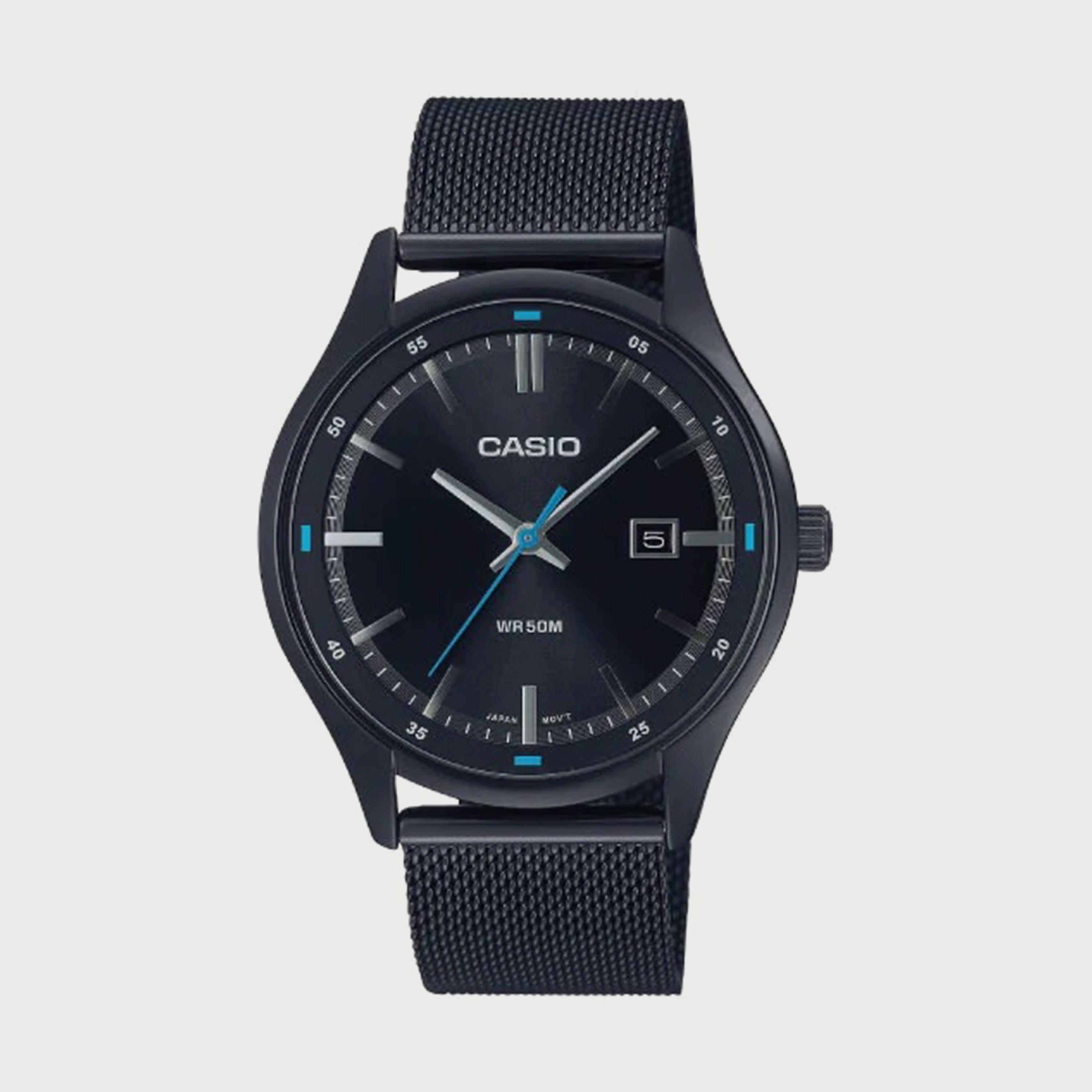 Casio Men's Black Analog Stainless Steel Strap Watch MTP-E710MB-1AVDF-men-watchesandjewellery-watches-image-1