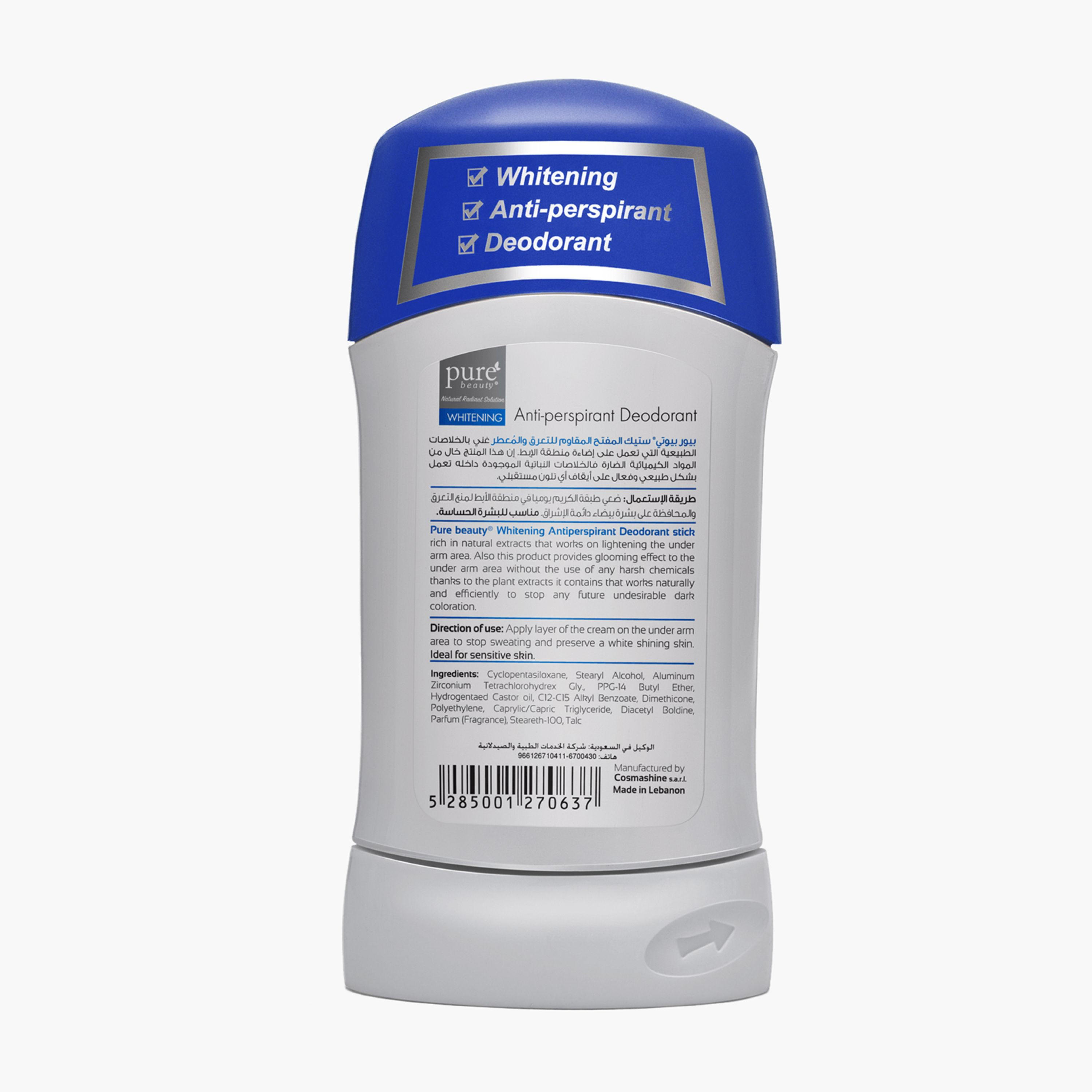 PURE BEAUTY Whitening Original Anti-Perspirant Stick Deodorant - 50 gms-beautyandpersonalcare-fragrance-men-image-2