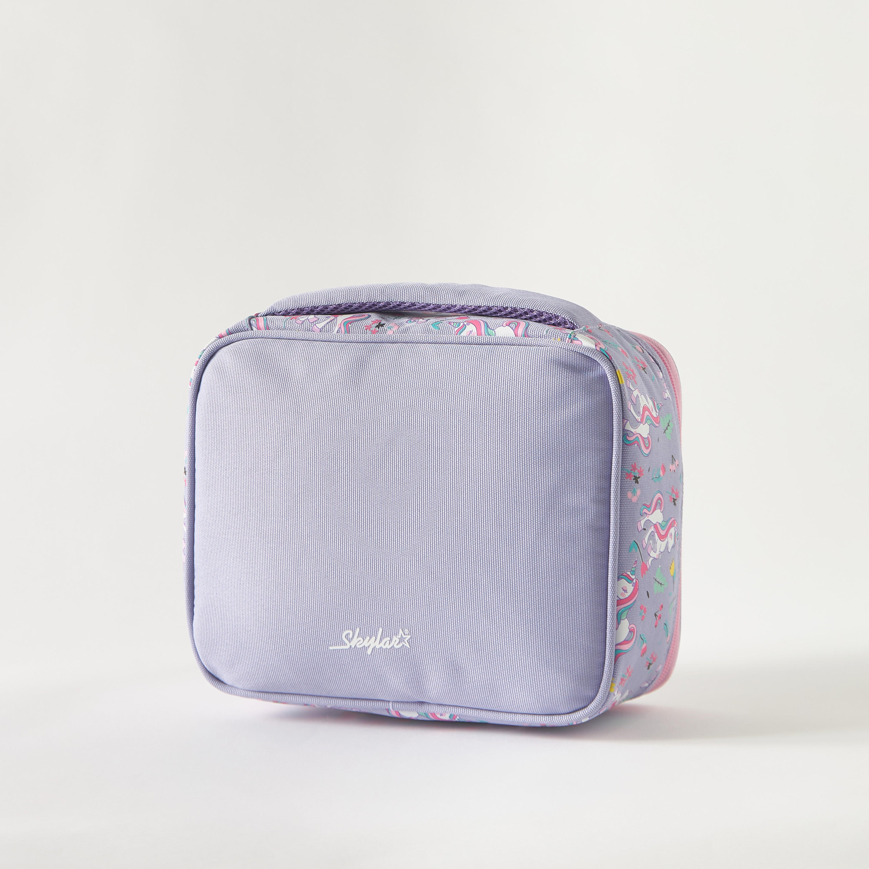 Skylar Unicorn Print Insulated Lunch Bag with Zip Closure and Handle - 1-Year Warranty-school-lunchessentials-lunchbags-image-5