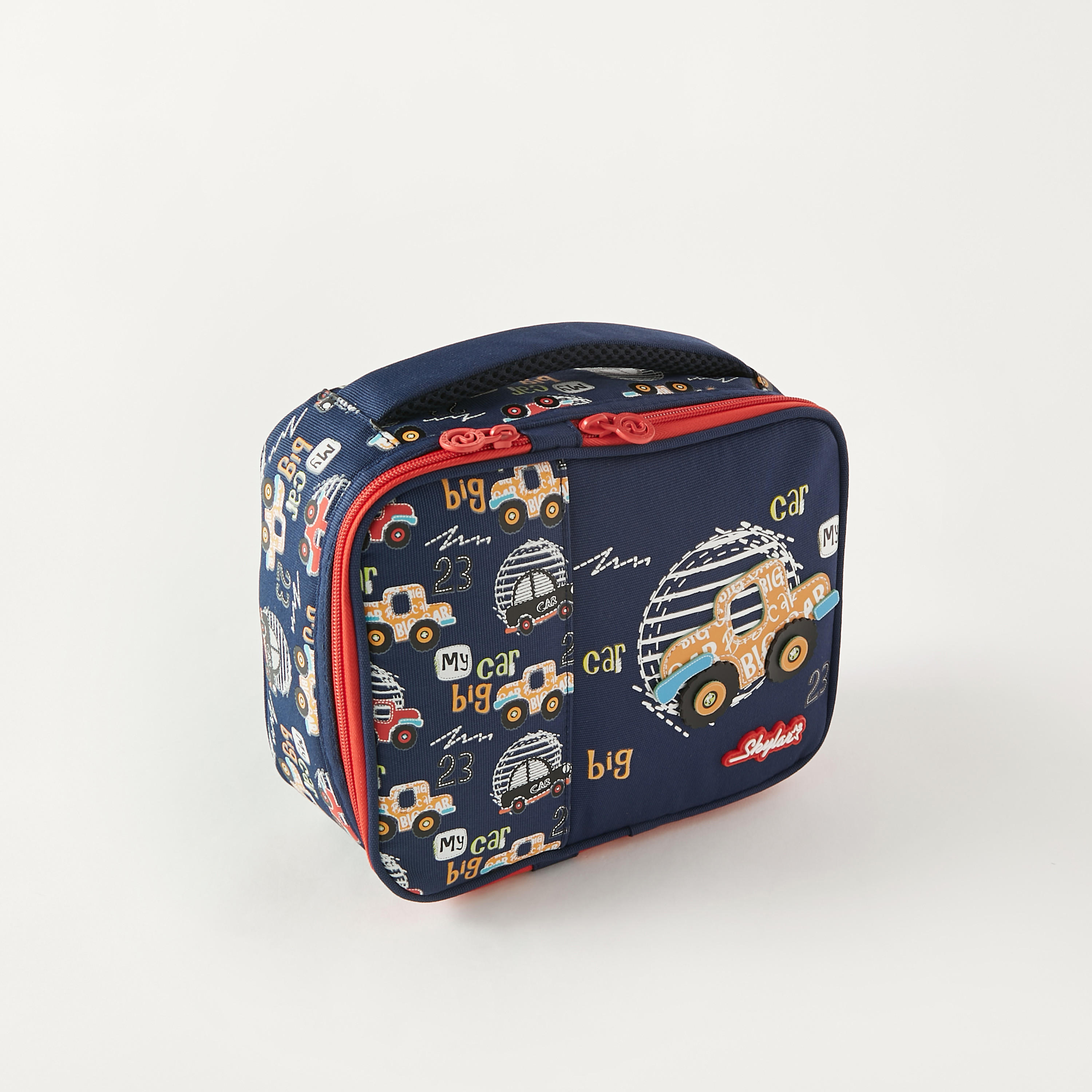 Skylar Cars Print Lunch Bag - 1-Year Warranty-school-lunchessentials-lunchbags-image-2