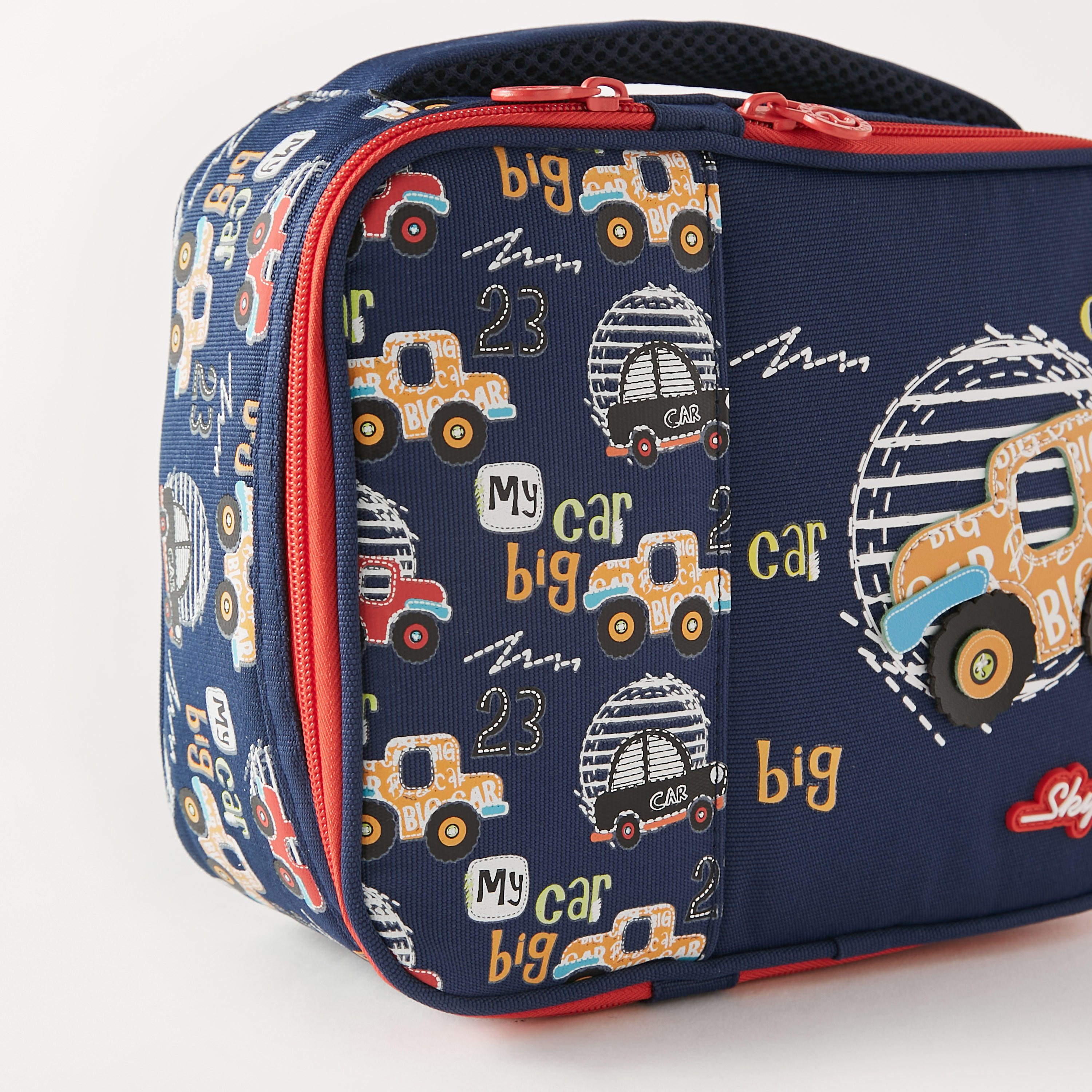 Skylar Cars Print Lunch Bag - 1-Year Warranty-school-lunchessentials-lunchbags-image-3