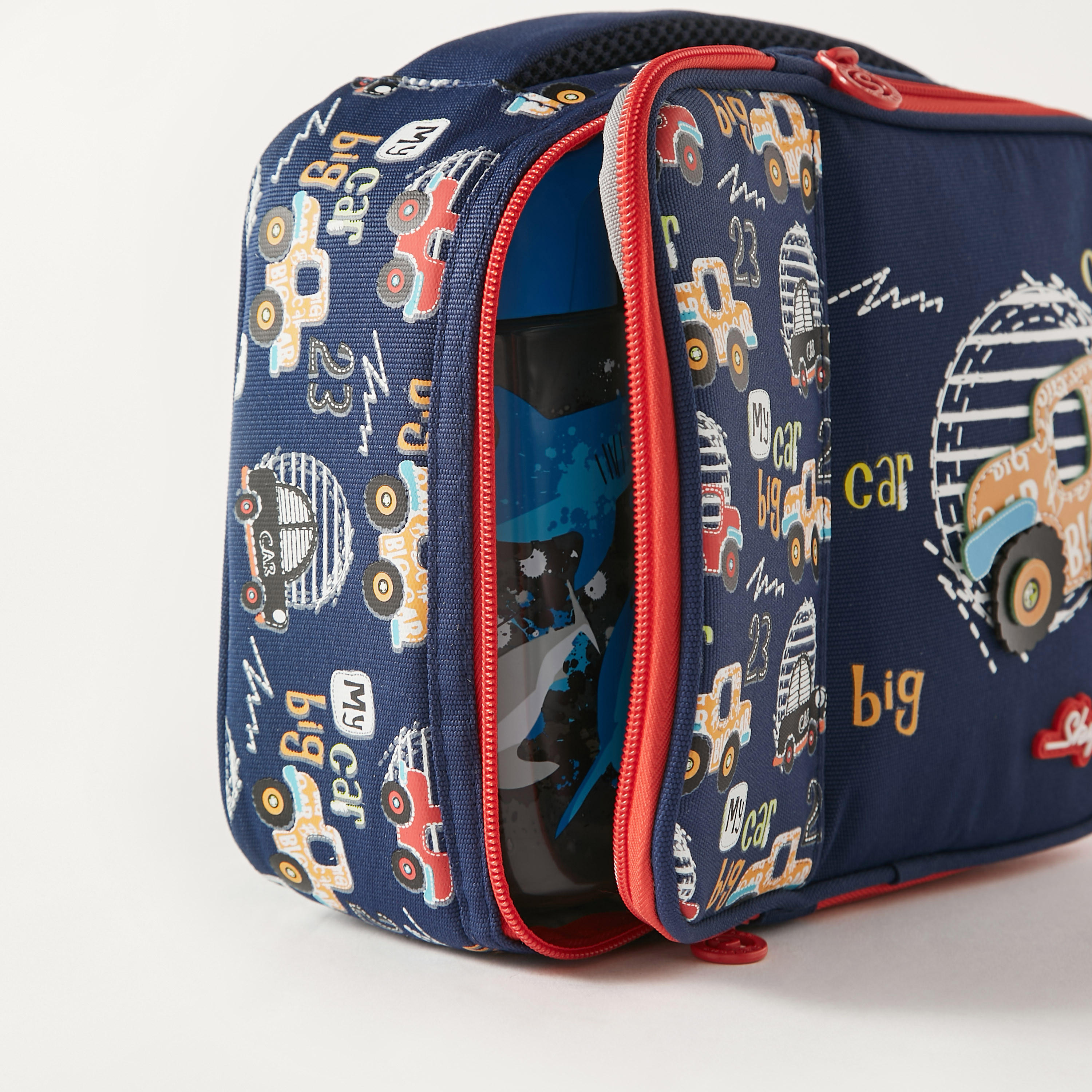 Skylar Cars Print Lunch Bag - 1-Year Warranty-school-lunchessentials-lunchbags-image-6