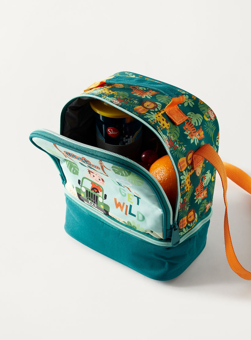 Must Safari Print Insulated Lunch Bag with Adjustable Strap and Zip Closure - 2-Year Warranty-school-lunchessentials-lunchbags-image-5