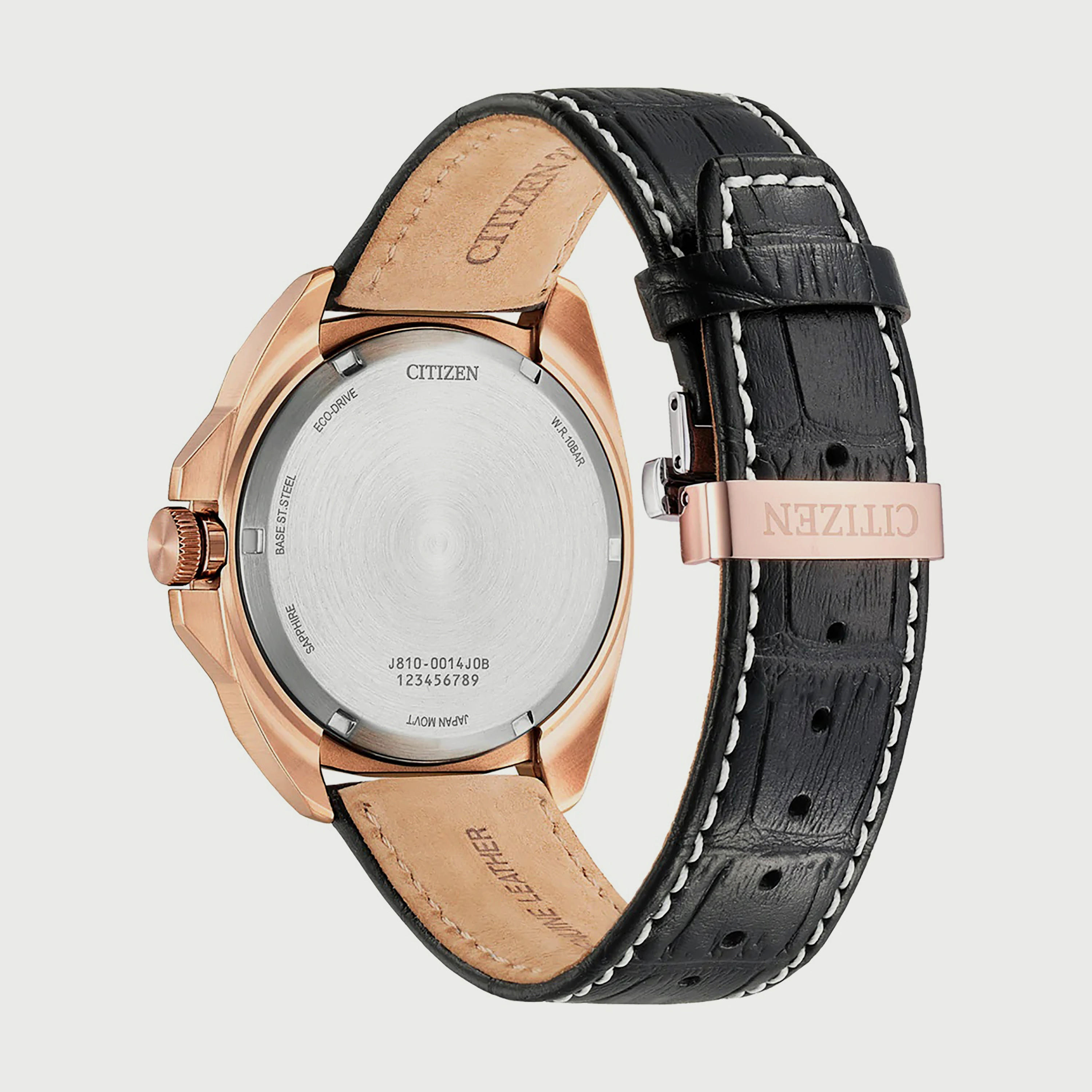 Citizen Eco-Drive Men's 42 MM Black Analog Leather Strap Watch AW1723-02E-men-watchesandjewellery-watches-image-3