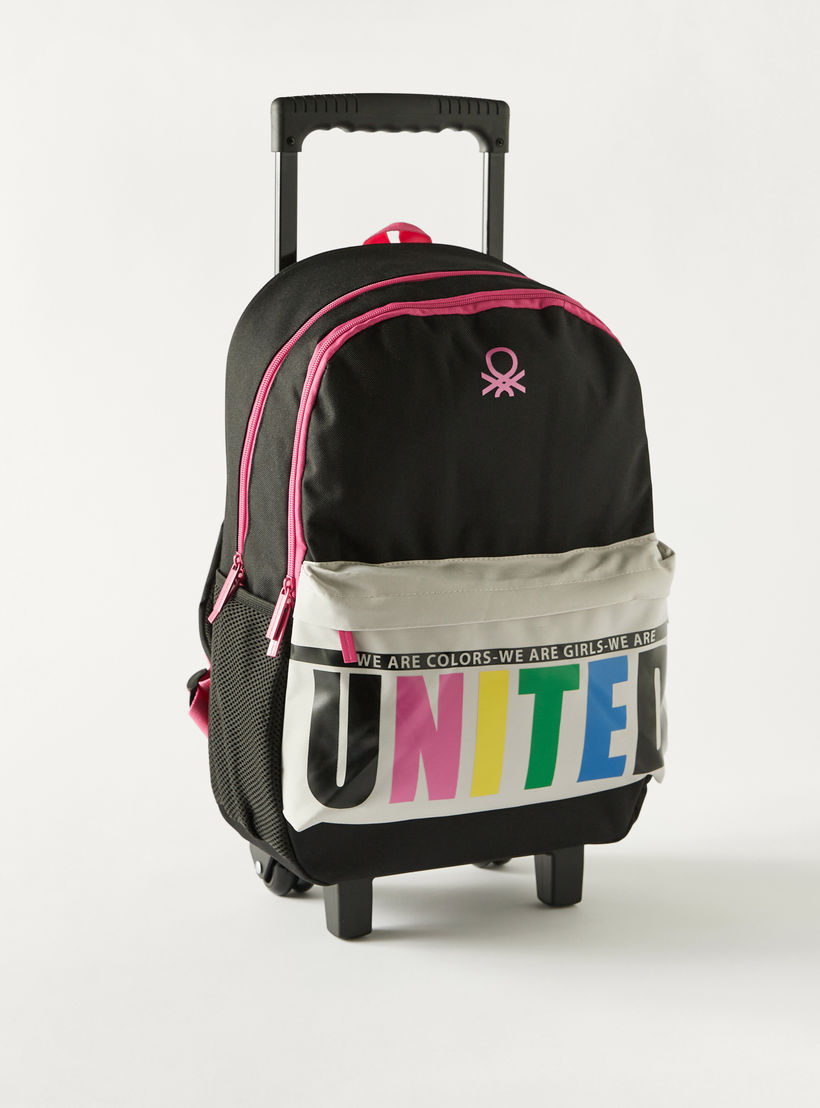 United Colors of Benetton 18-inch Trolley Backpack - 46x32x15 cms 1-Year Warranty-school-bagsandbackpacks-trolleybags-image-2