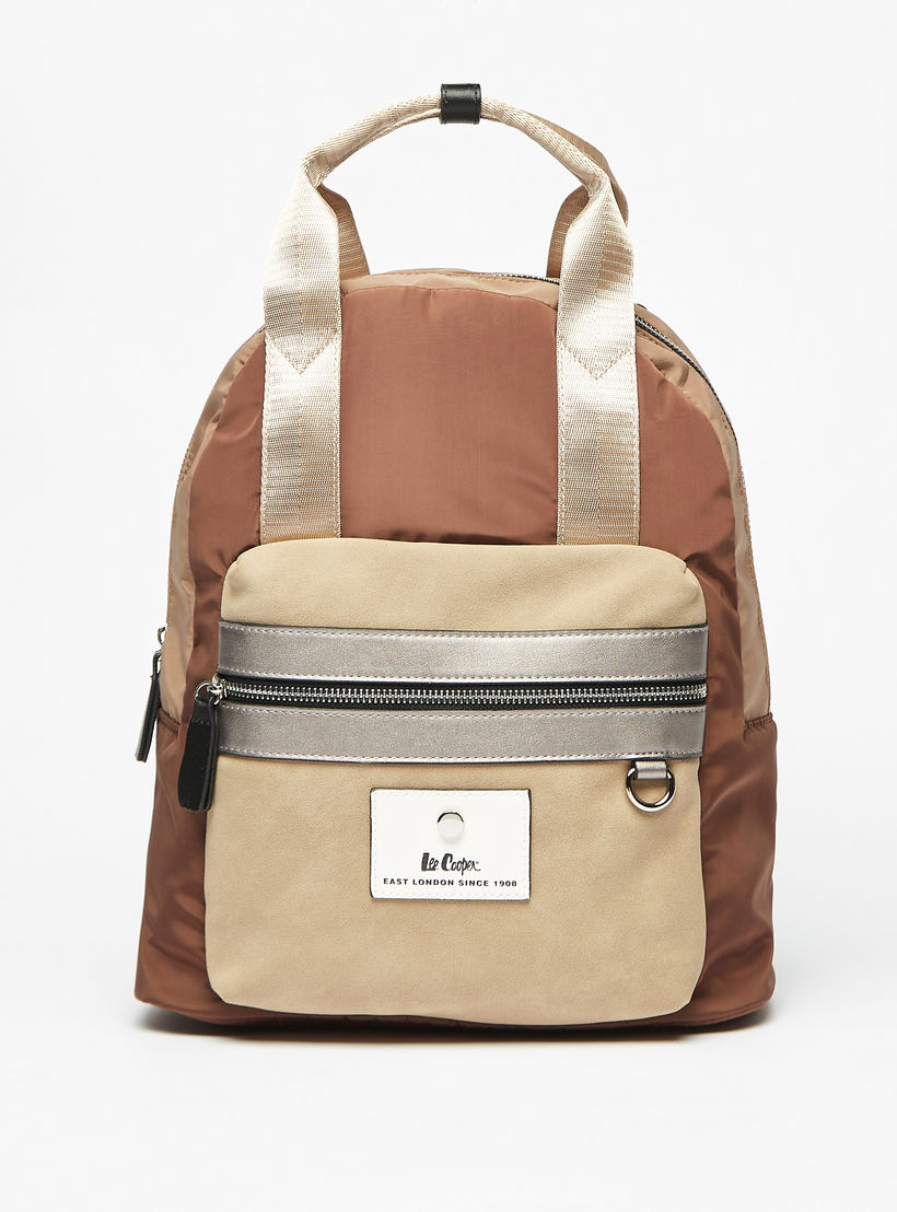 شنطة ظهر بقوالب ملونة وحمالات كتف قابلة للتّعديل ومقابض مزدوجة من لي كوبر-women-bagsandwallets-backpacks-image-1