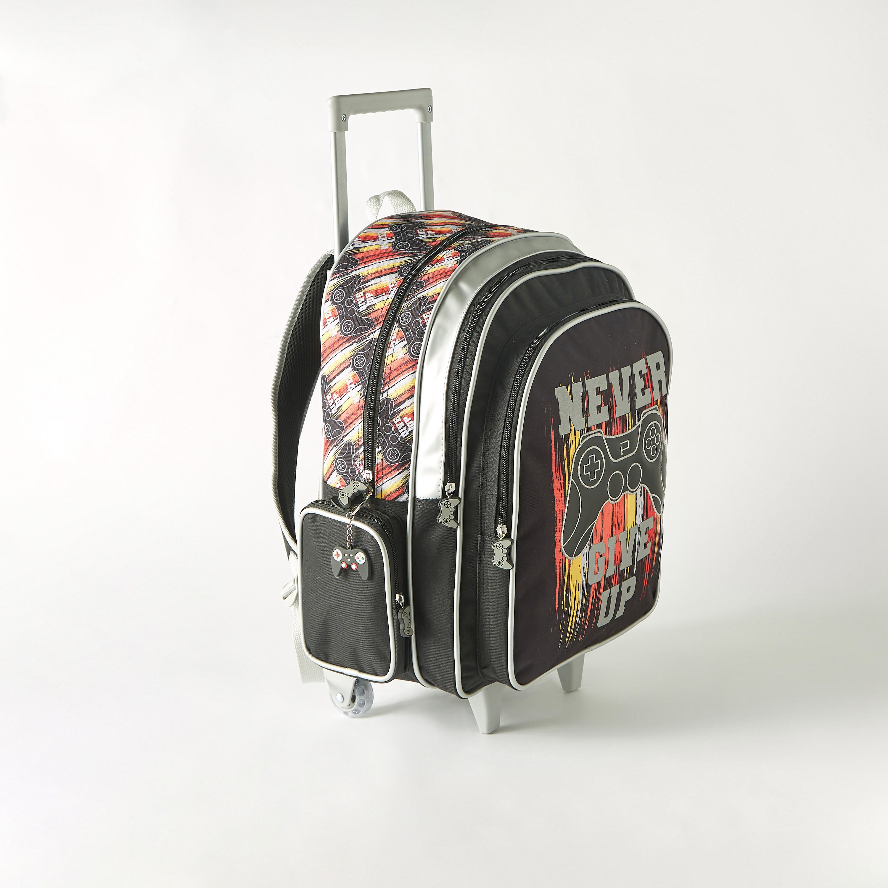 SAMI STUDIO Graphic Game Print 18-inch Trolley Backpack with Wheels - 33x14x45 cms 1-Year Warranty-school-bagsandbackpacks-trolleybags-image-3