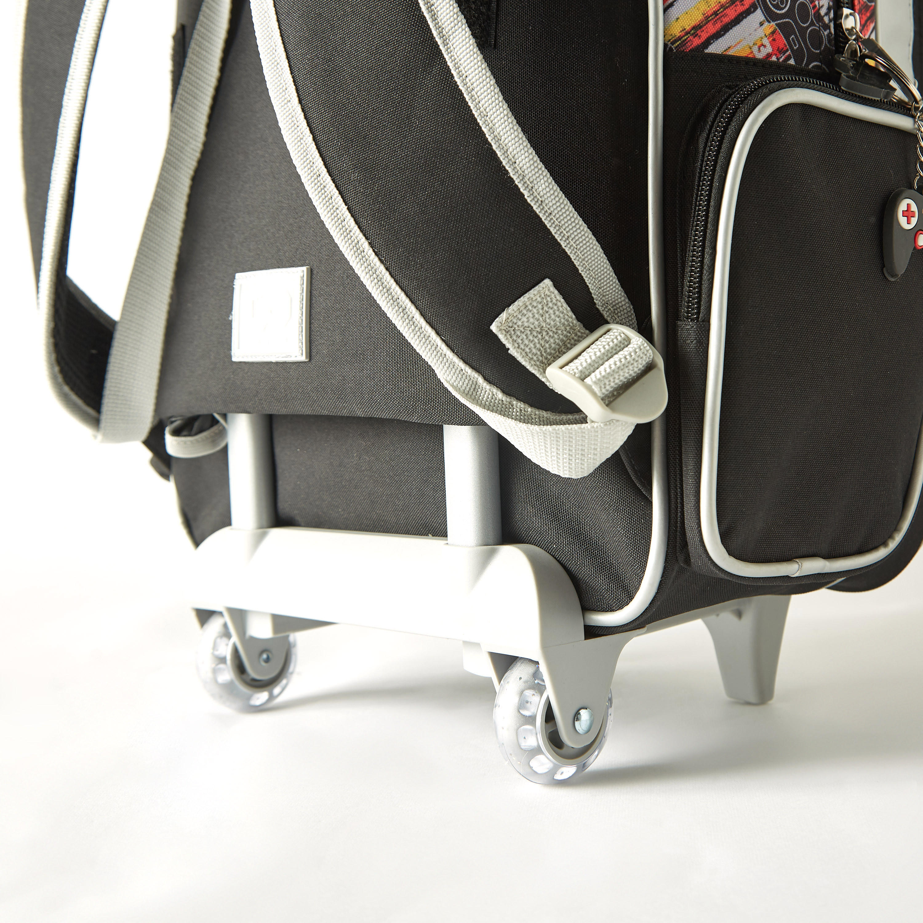 SAMI STUDIO Graphic Game Print 18-inch Trolley Backpack with Wheels - 33x14x45 cms 1-Year Warranty-school-bagsandbackpacks-trolleybags-image-7