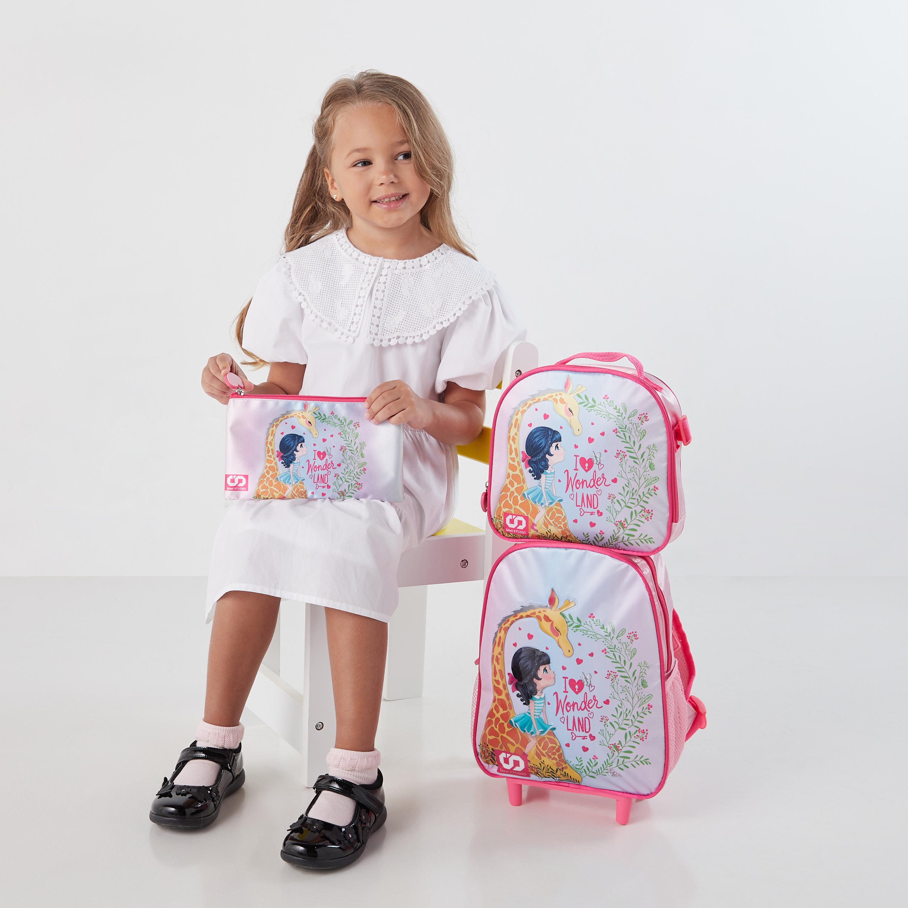 SAMI STUDIO Printed 12-inch Trolley Backpack with Lunch Bag & Pencil Pouch - 1-Year Warranty-school-bagsandbackpacks-sets-image-1