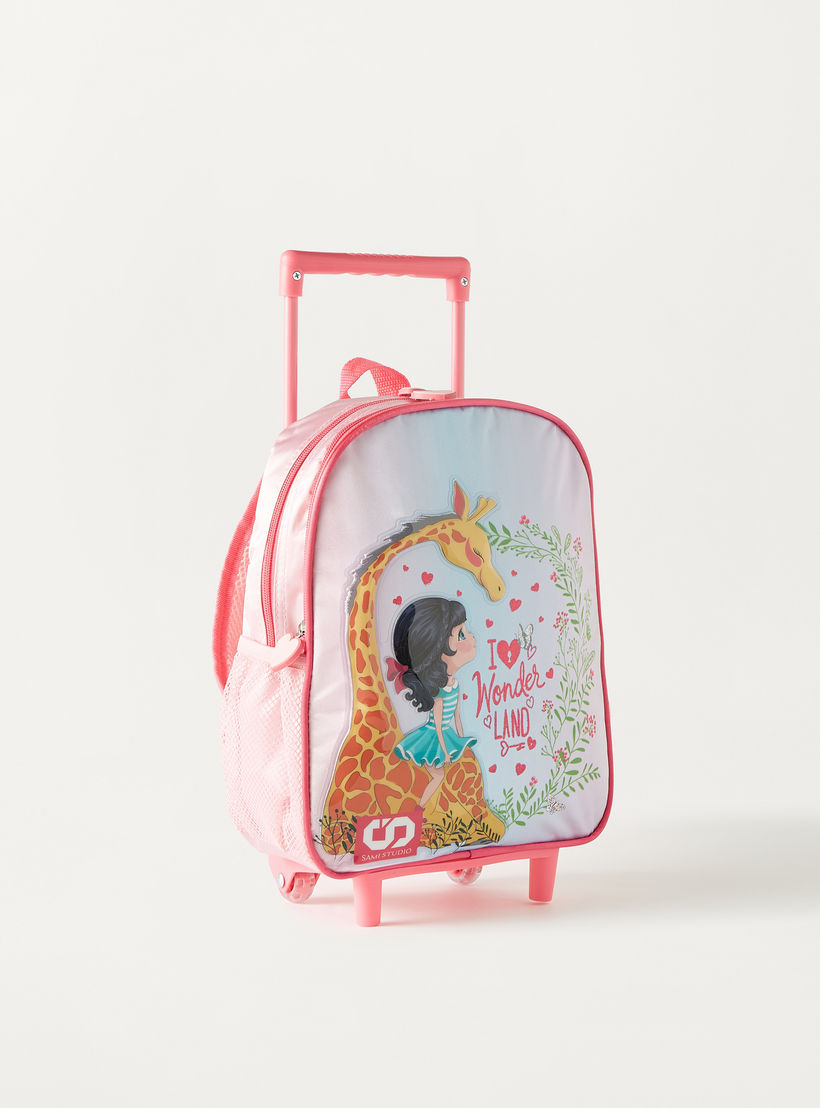 SAMI STUDIO Printed 12-inch Trolley Backpack with Lunch Bag & Pencil Pouch - 1-Year Warranty-school-bagsandbackpacks-sets-image-5