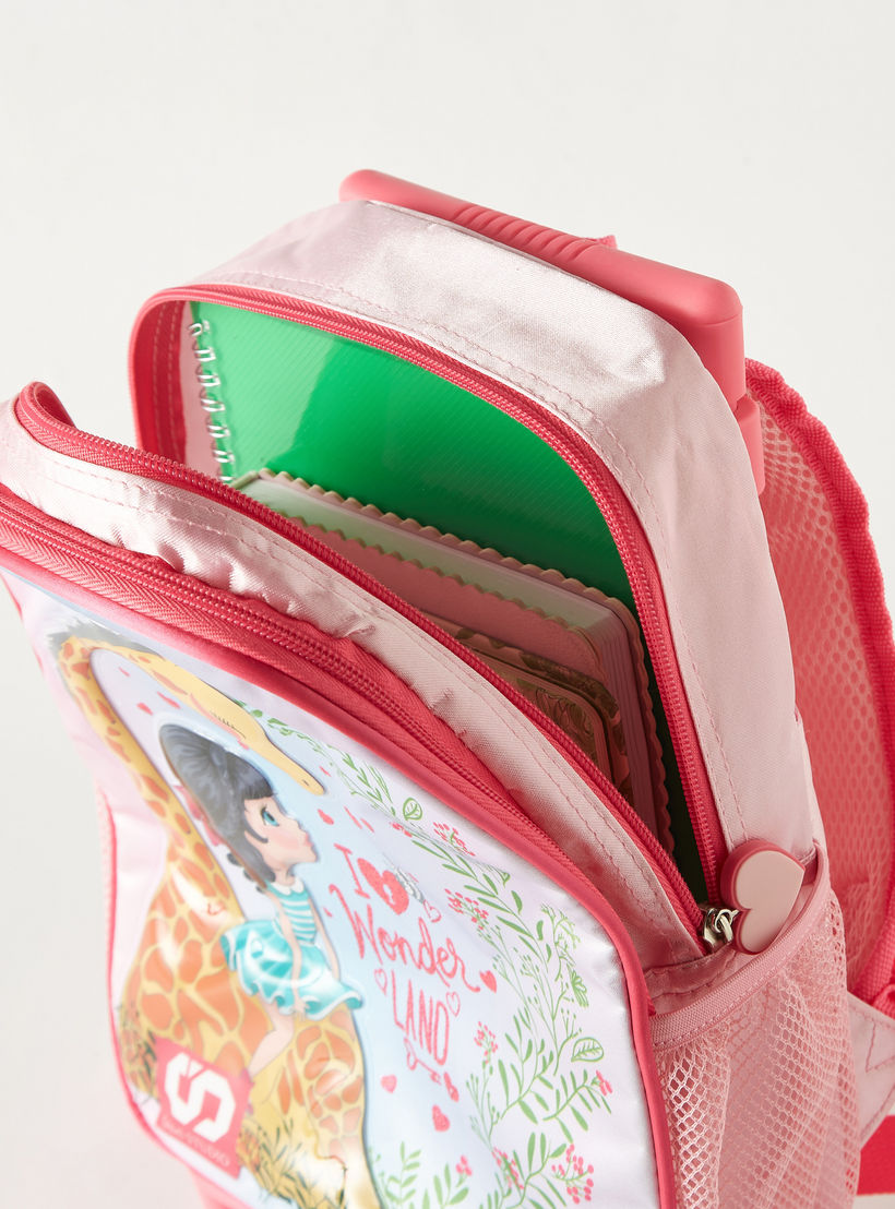 SAMI STUDIO Printed 12-inch Trolley Backpack with Lunch Bag & Pencil Pouch - 1-Year Warranty-school-bagsandbackpacks-sets-image-7