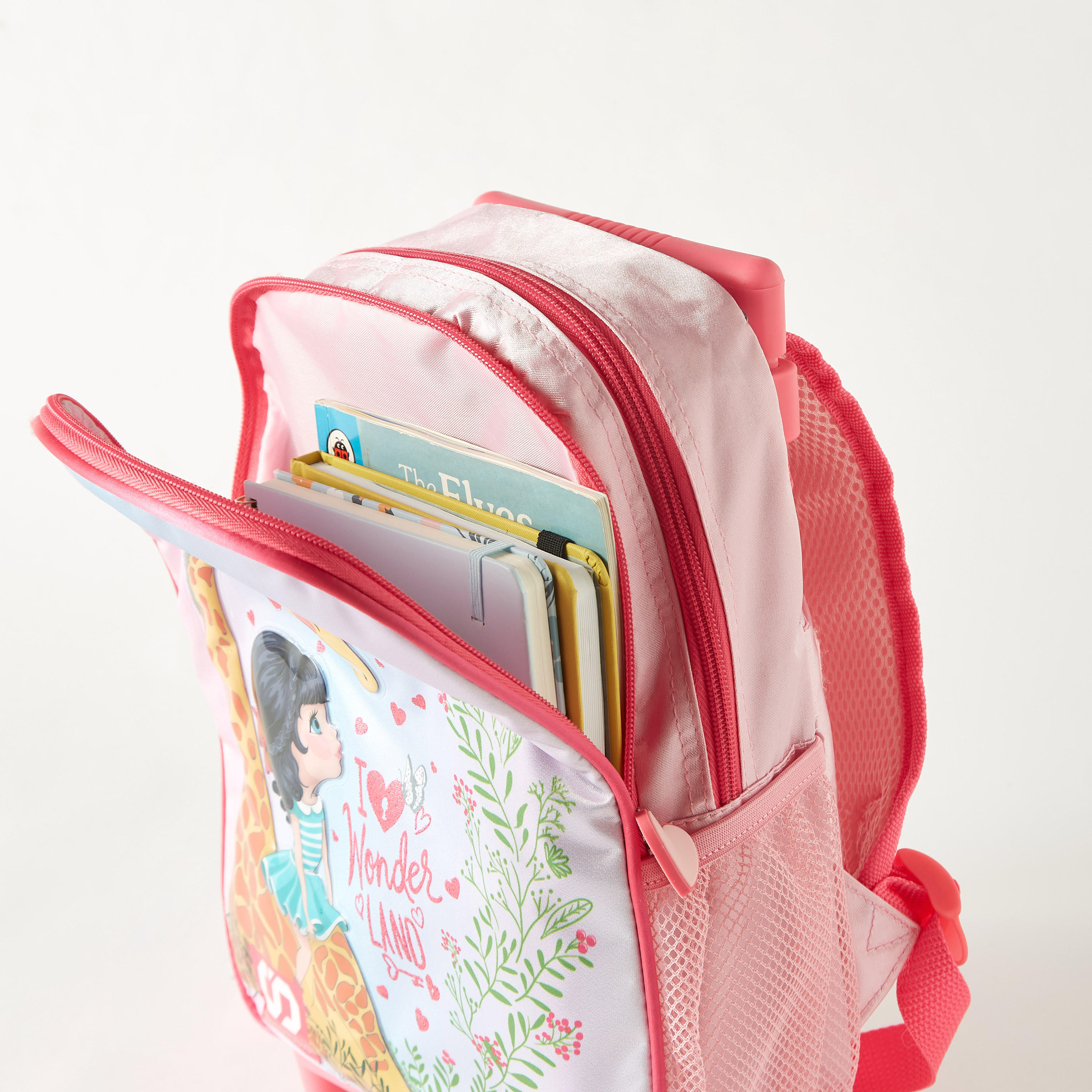 شنطة ظهر ترولي 12 بوصة بطبعات مع شنطة غداء ومقلمة من سامي ستوديو - ضمان سنة واحدة-school-bagsandbackpacks-sets-image-8