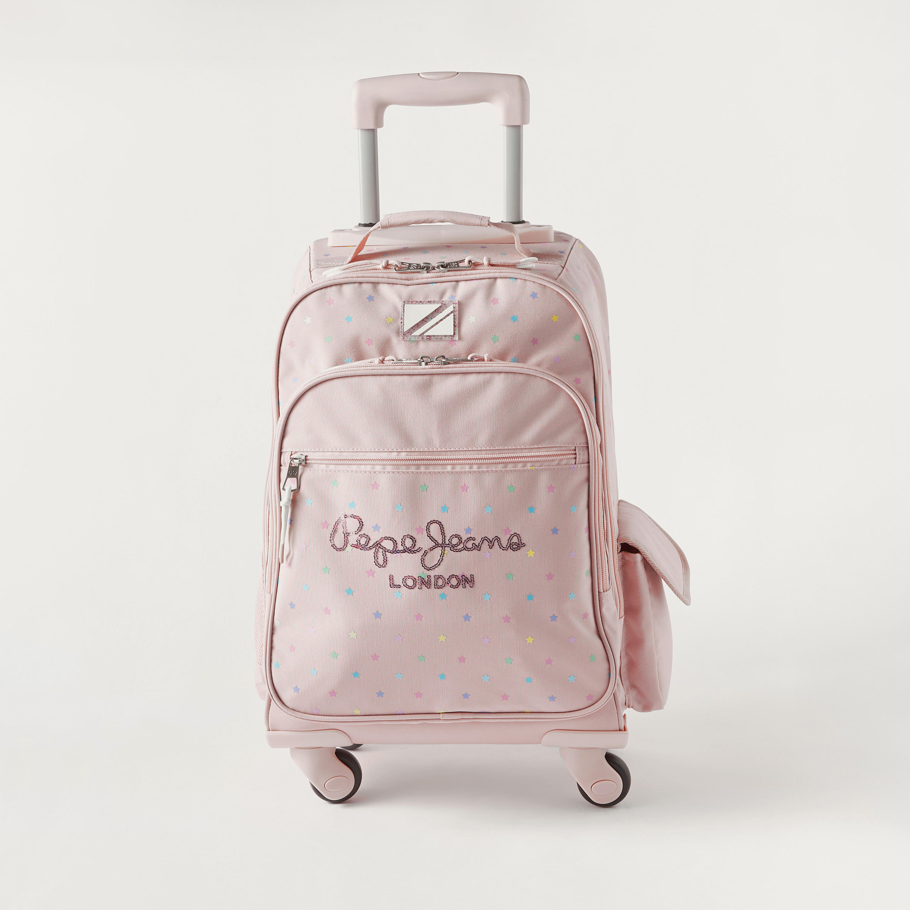 شنطة ظهر ترولي بطبعات لندن من بيبي جينز - 33x44x21 سم - ضمان سنتان-school-bagsandbackpacks-trolleybags-image-2