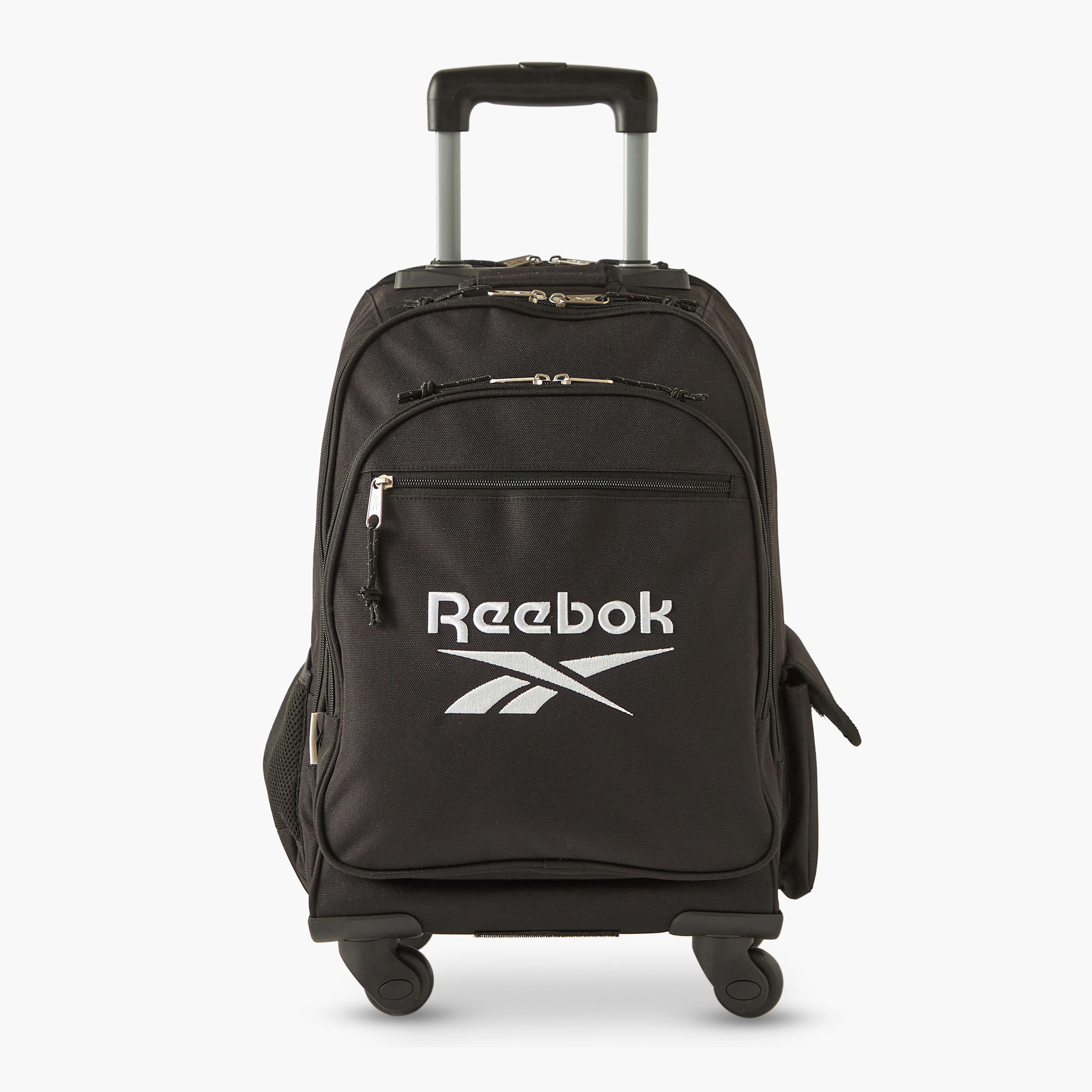 Reebok Logo Print Convertible Trolley Backpack - 33x44x21 cms 2-Year Warranty-school-bagsandbackpacks-trolleybags-image-1