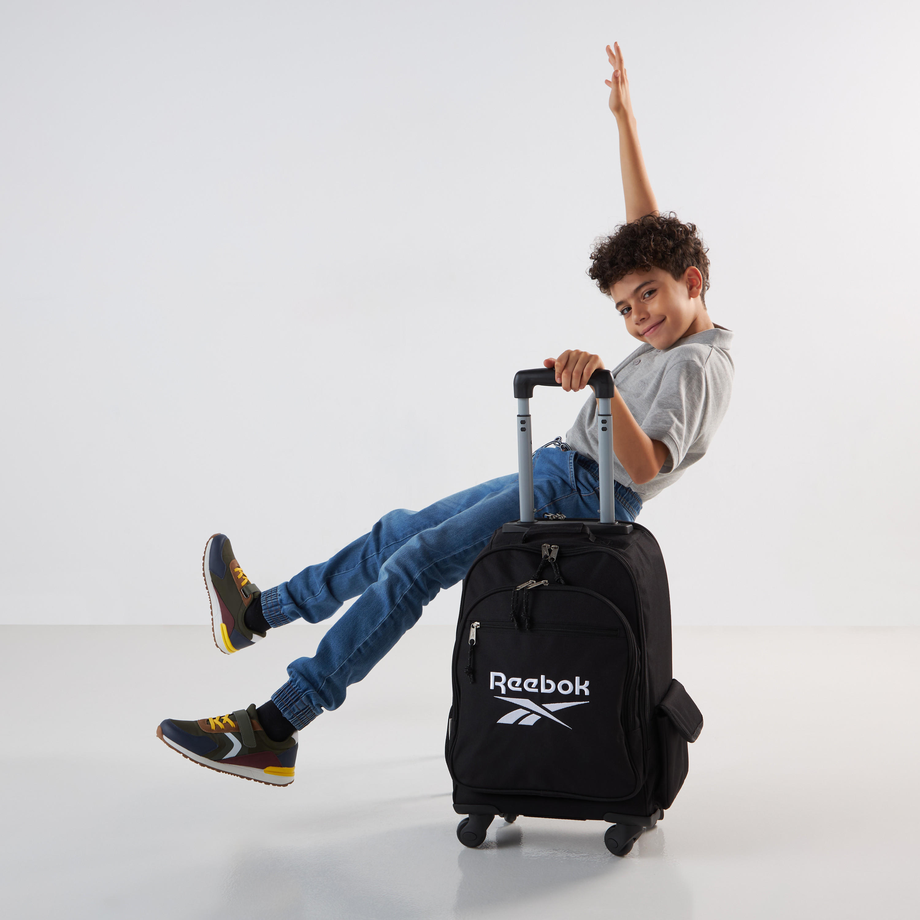 Reebok Logo Print Convertible Trolley Backpack - 33x44x21 cms 2-Year Warranty-school-bagsandbackpacks-trolleybags-image-11