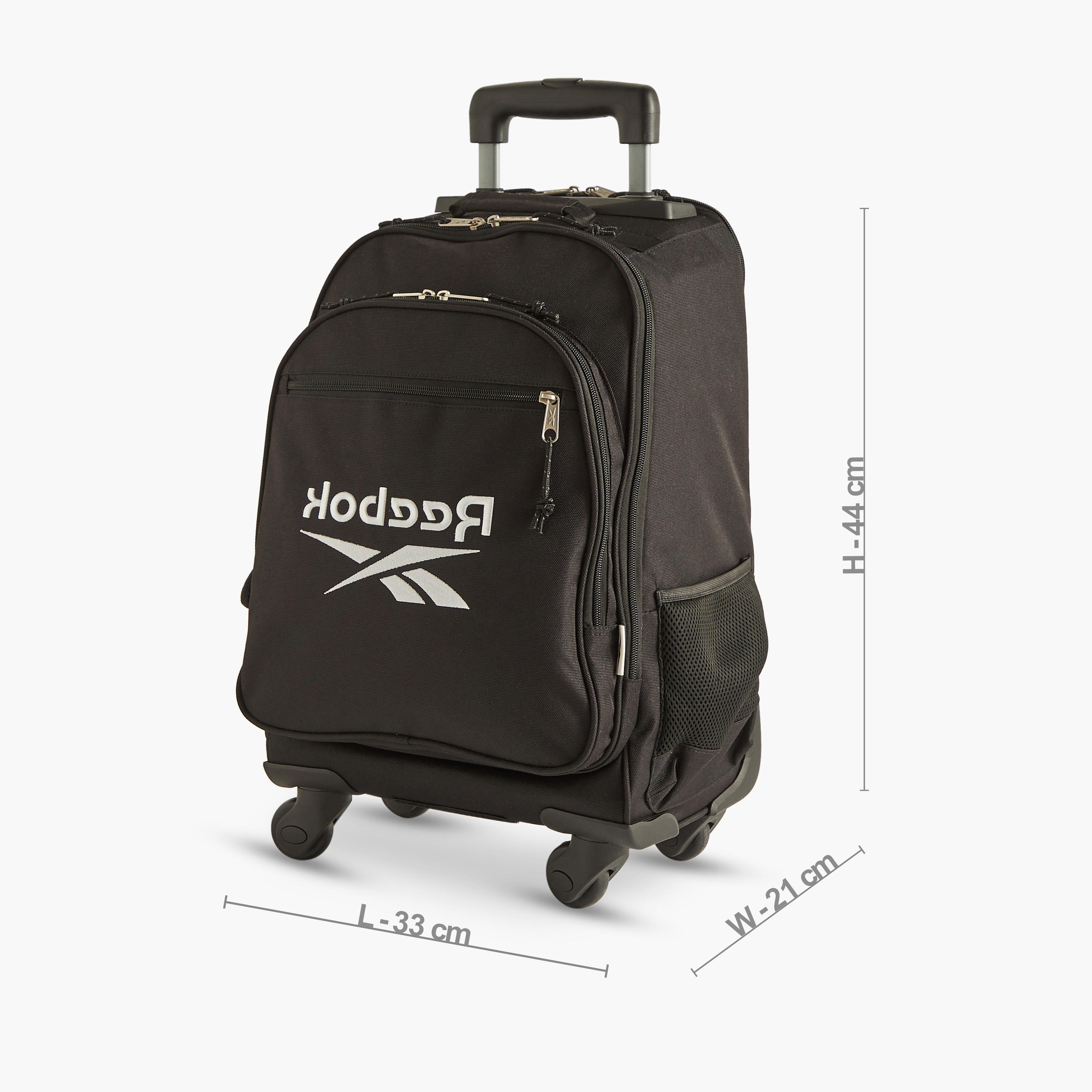 Reebok Logo Print Convertible Trolley Backpack - 33x44x21 cms 2-Year Warranty-school-bagsandbackpacks-trolleybags-image-2