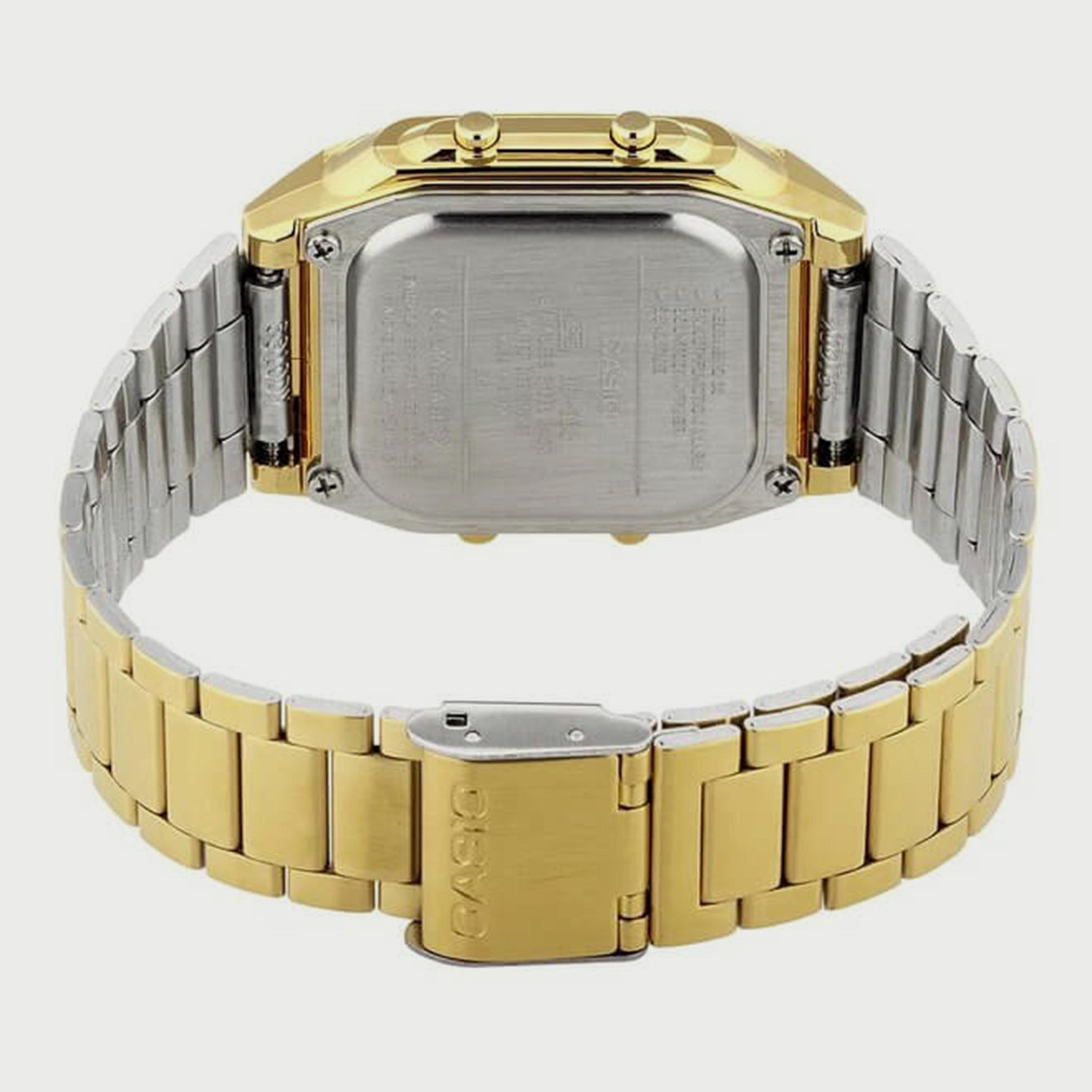 ساعة ذهبية رقمية بسوار ستانلس ستيل من كاسيو للرجال DB-360G-9ADF-men-watchesandjewellery-watches-image-2