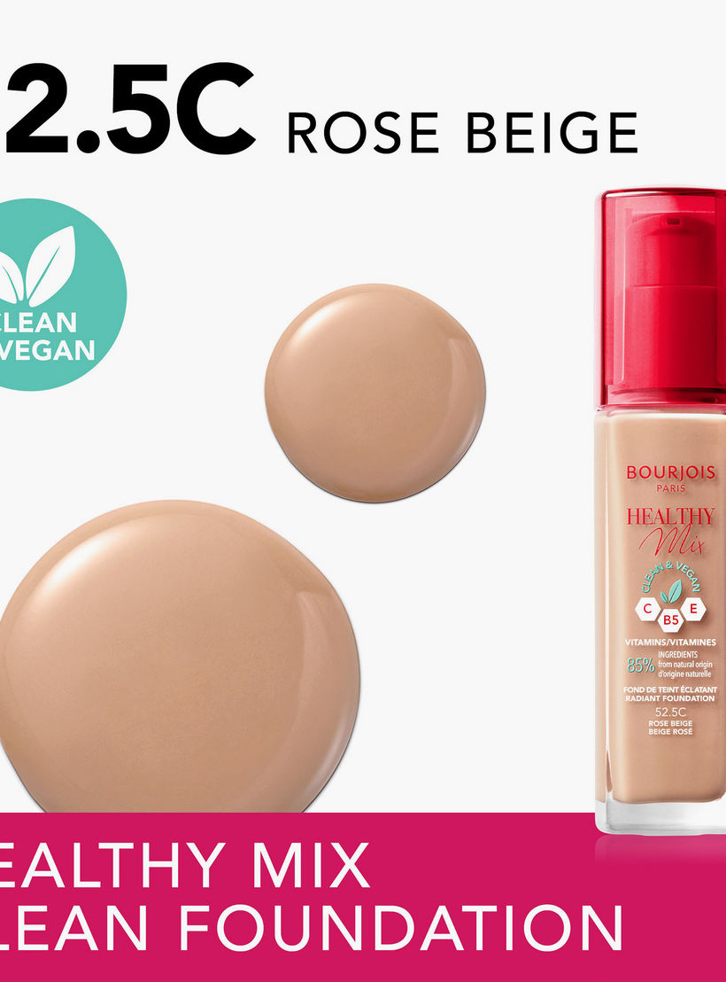 كريم أساس هيلثي ميكس كلين من بورجوا - 30 مل-beautyandpersonalcare-makeup-face-foundations-image-2