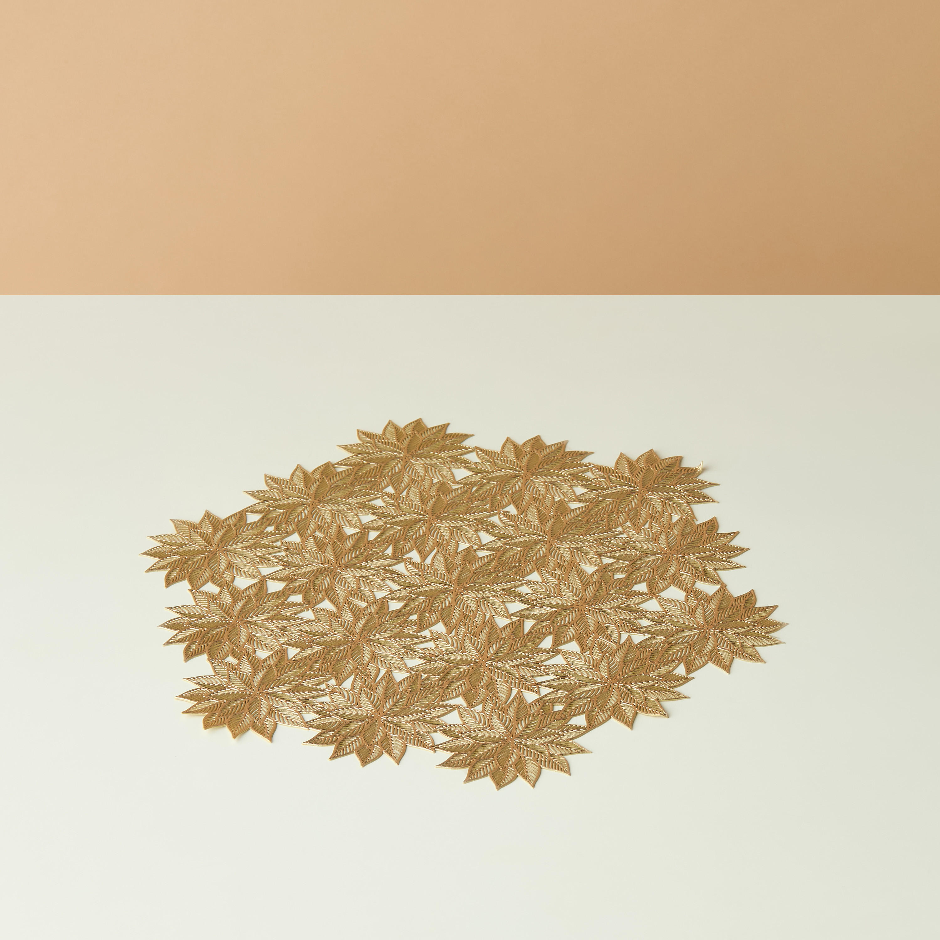 Floral Textured Placemat - 38 cms-household-dining-tablelinen-placemats-image-2