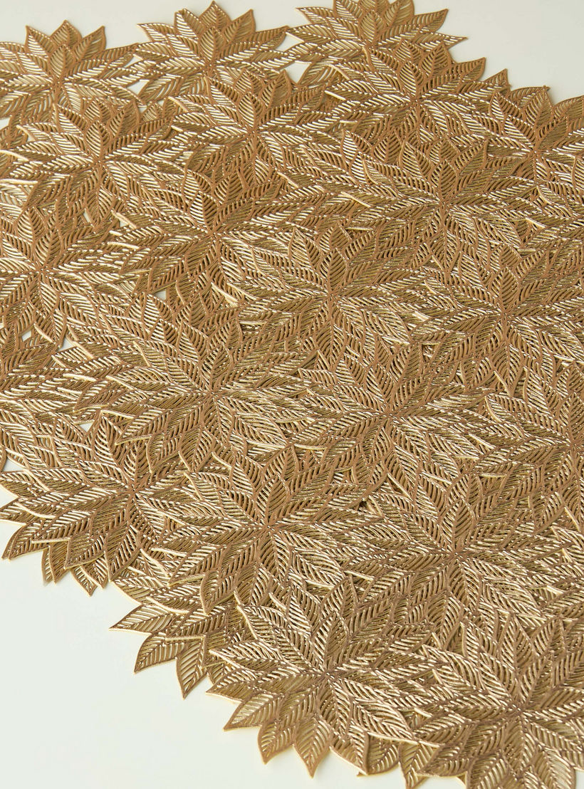 Floral Textured Placemat - 38 cms-household-dining-tablelinen-placemats-image-4
