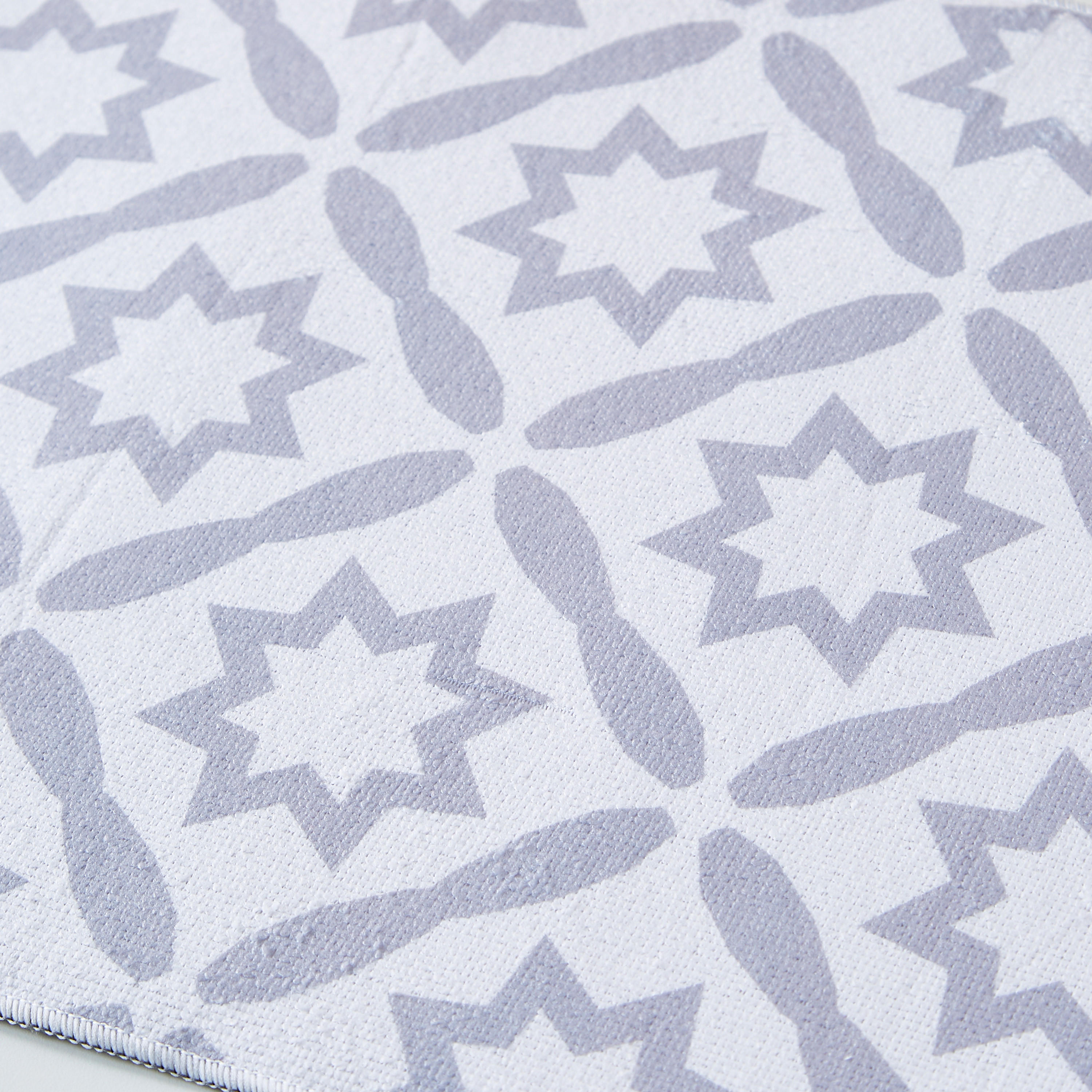 Star Print Dish Drying Mat - 51x38 cms-household-dining-tablelinen-placemats-image-5