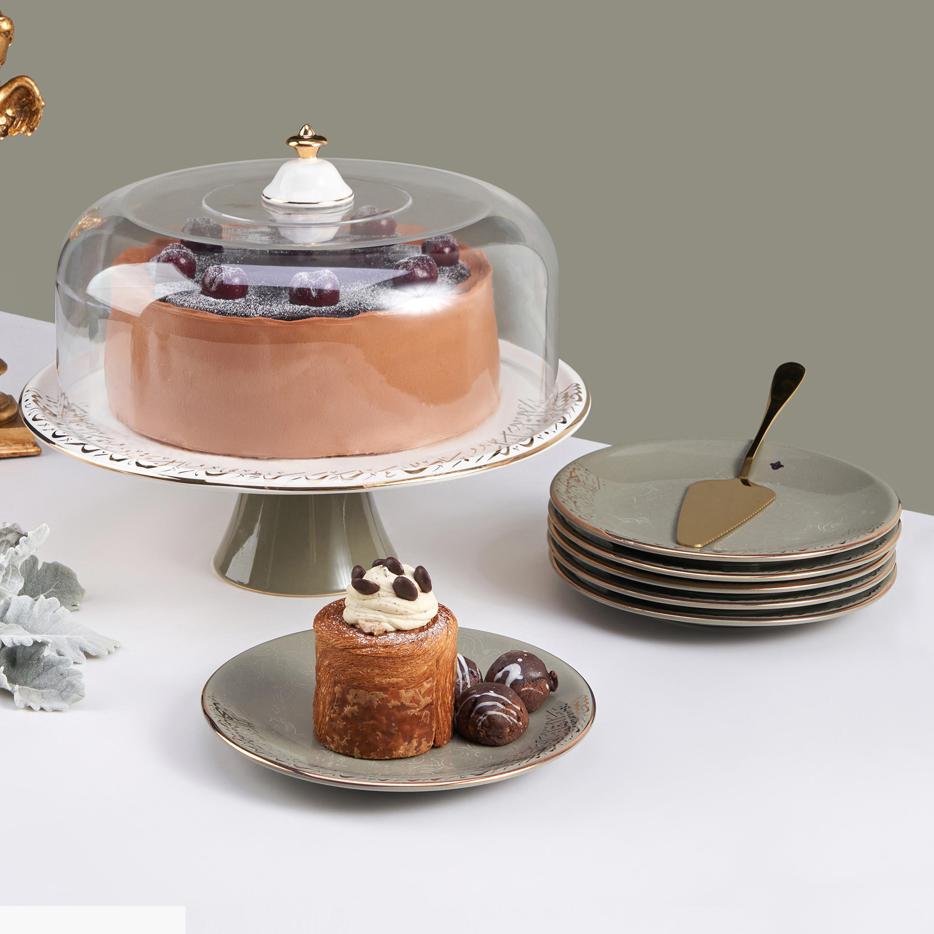 Joud Collection 8-Piece Cake Serving Set-household-dining-serveware-cakestands-image-1