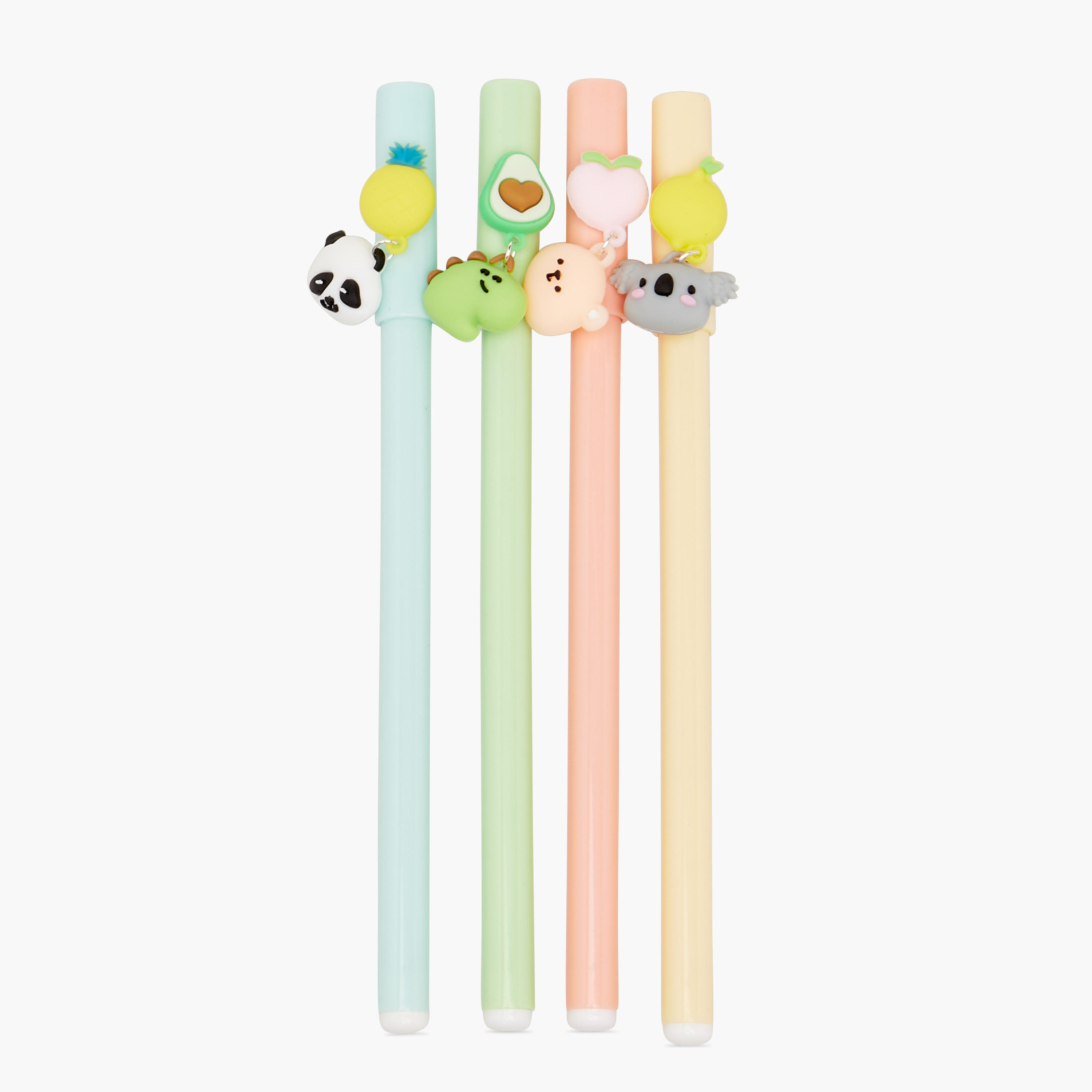 طقم أقلام بـ4 قطع بتفاصيل زخارف من جلو-school-stationery-pensandpencils-image-2
