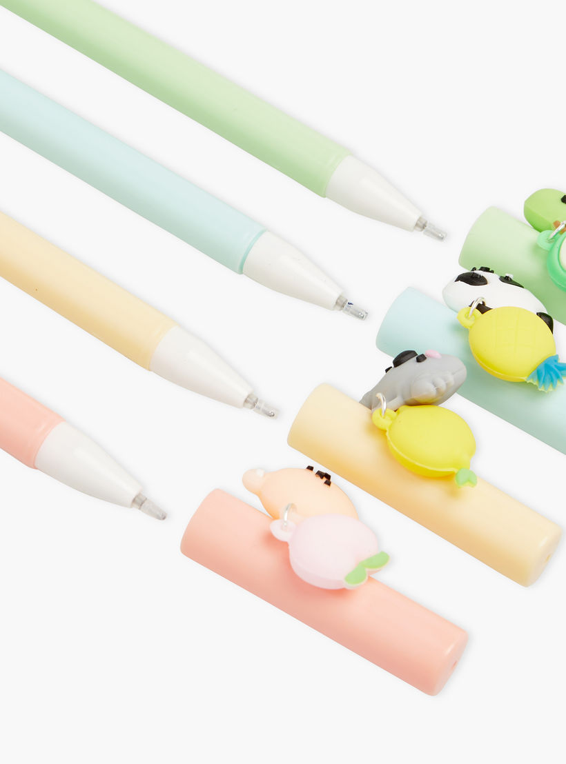 طقم أقلام بـ4 قطع بتفاصيل زخارف من جلو-school-stationery-pensandpencils-image-5